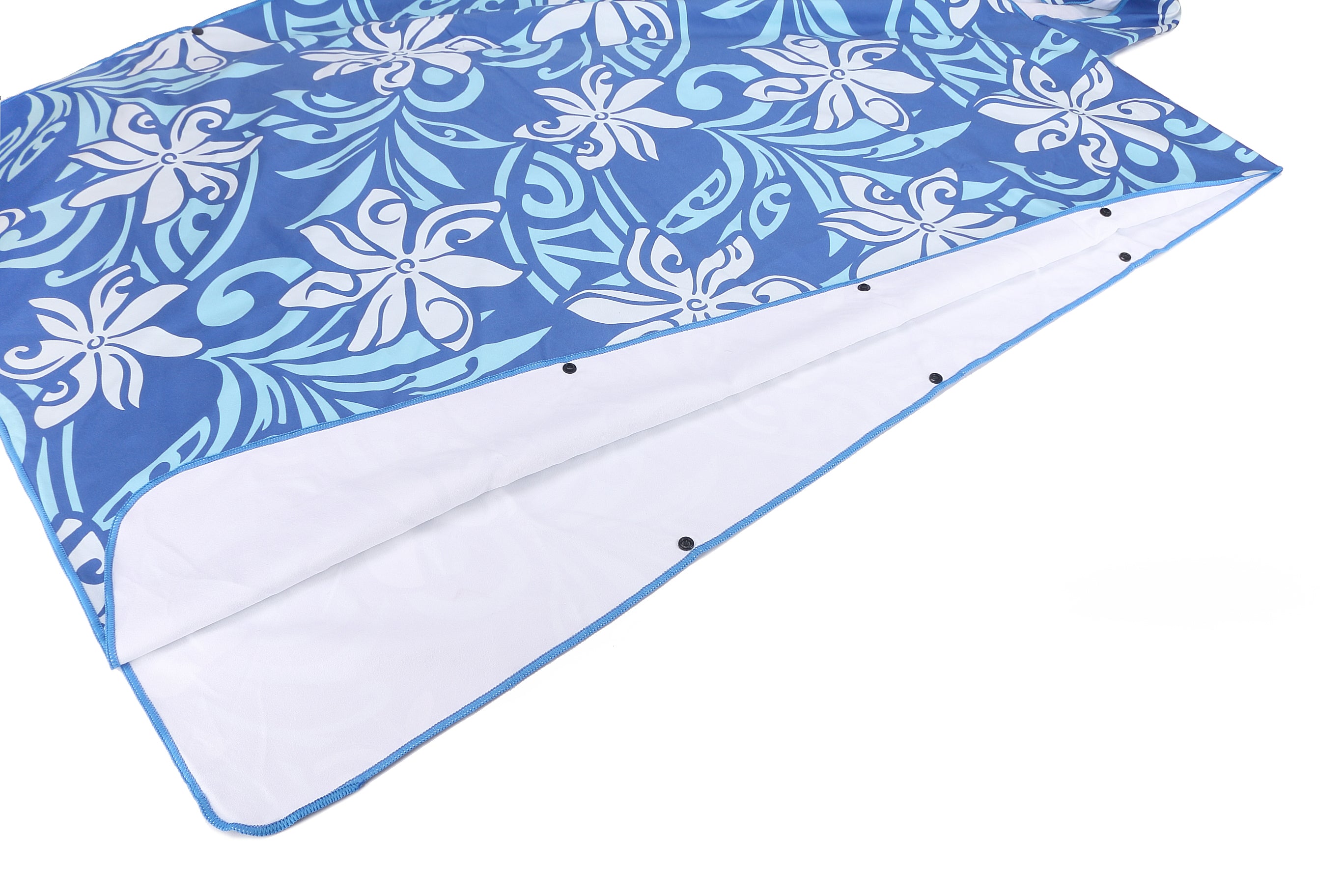Premium Hooded Beach Towel Poncho for Adults - Soft & Absorbent Tiare Infinity Blue - Perfect for Swimming, Surfing, and Outdoor Activities