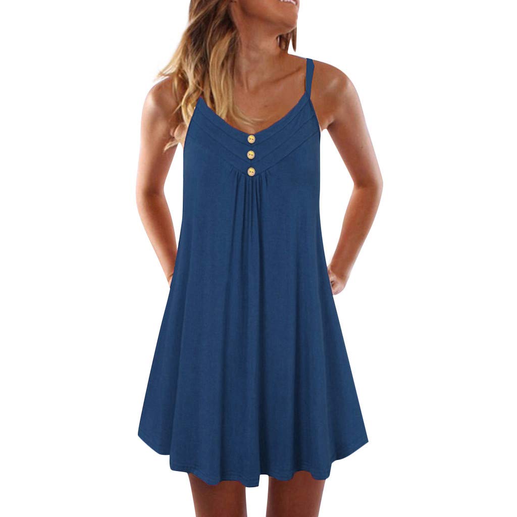 Women's Pink Wrap Dress - Double Spaghetti Strap Sleeveless Shift Dress for Casual Wear, Summer Outfits & Beach Vacations