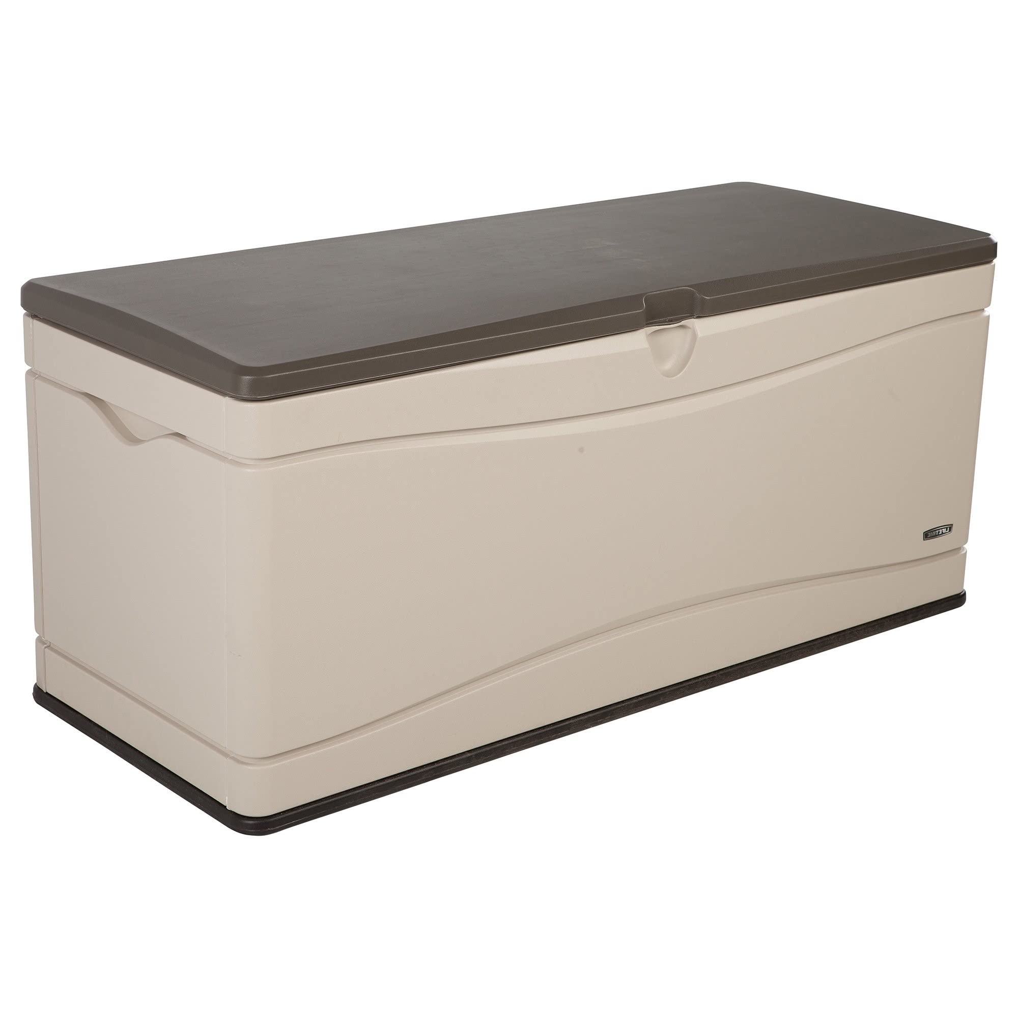 Lifetime 130 Gallon Heavy-Duty Plastic Deck Storage Box with Lockable Lid - Outdoor Patio Furniture Cushion, Garden Tool, and Pool Toy Organizer - Weather-Resistant Deck Box for Backyard, Porch, and Poolside Storage