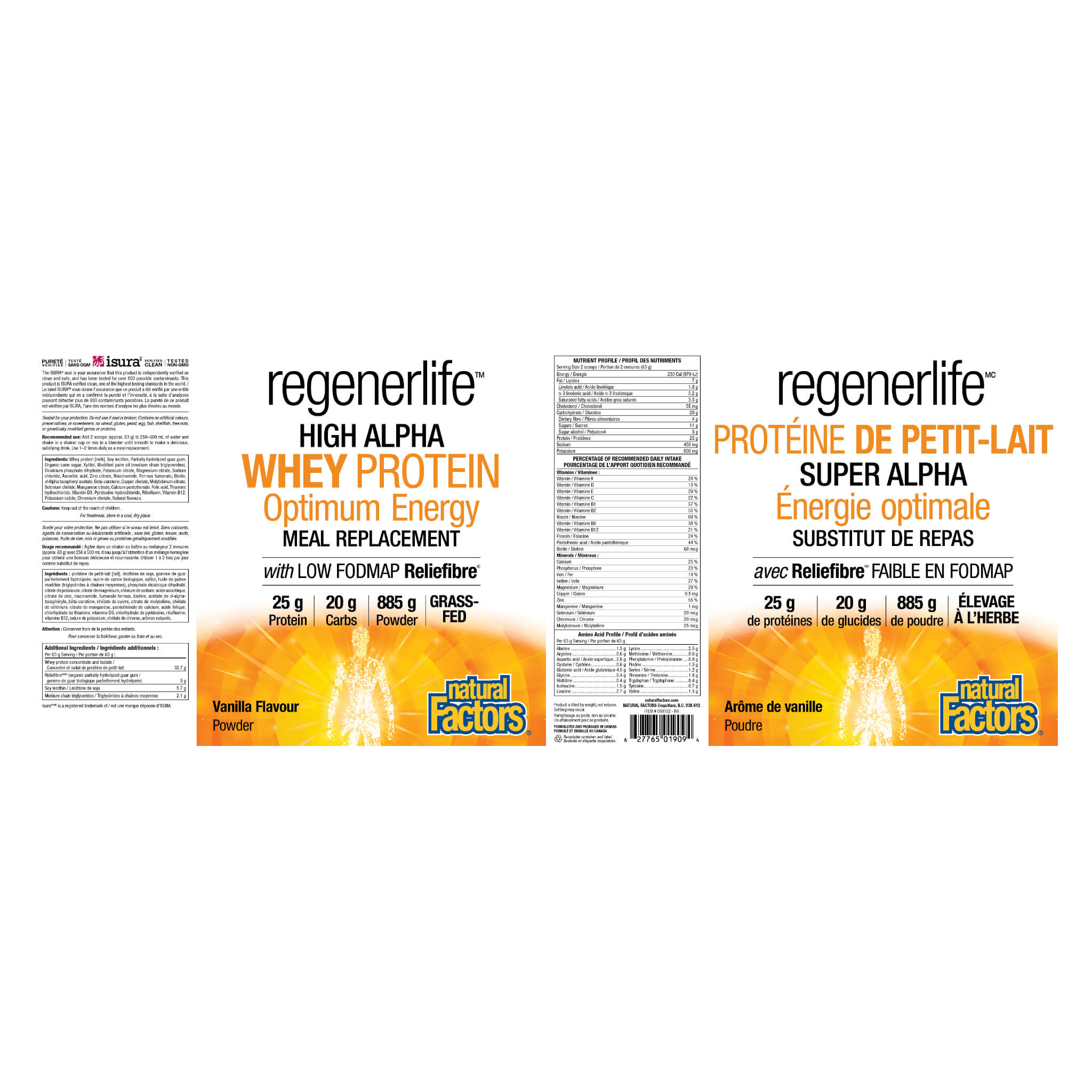 RegenerLife High Alpha Whey Protein Powder - Meal Replacement Shake for Muscle Recovery & Weight Loss | Perfect for Post-Workout, Breakfast & Healthy Snacking