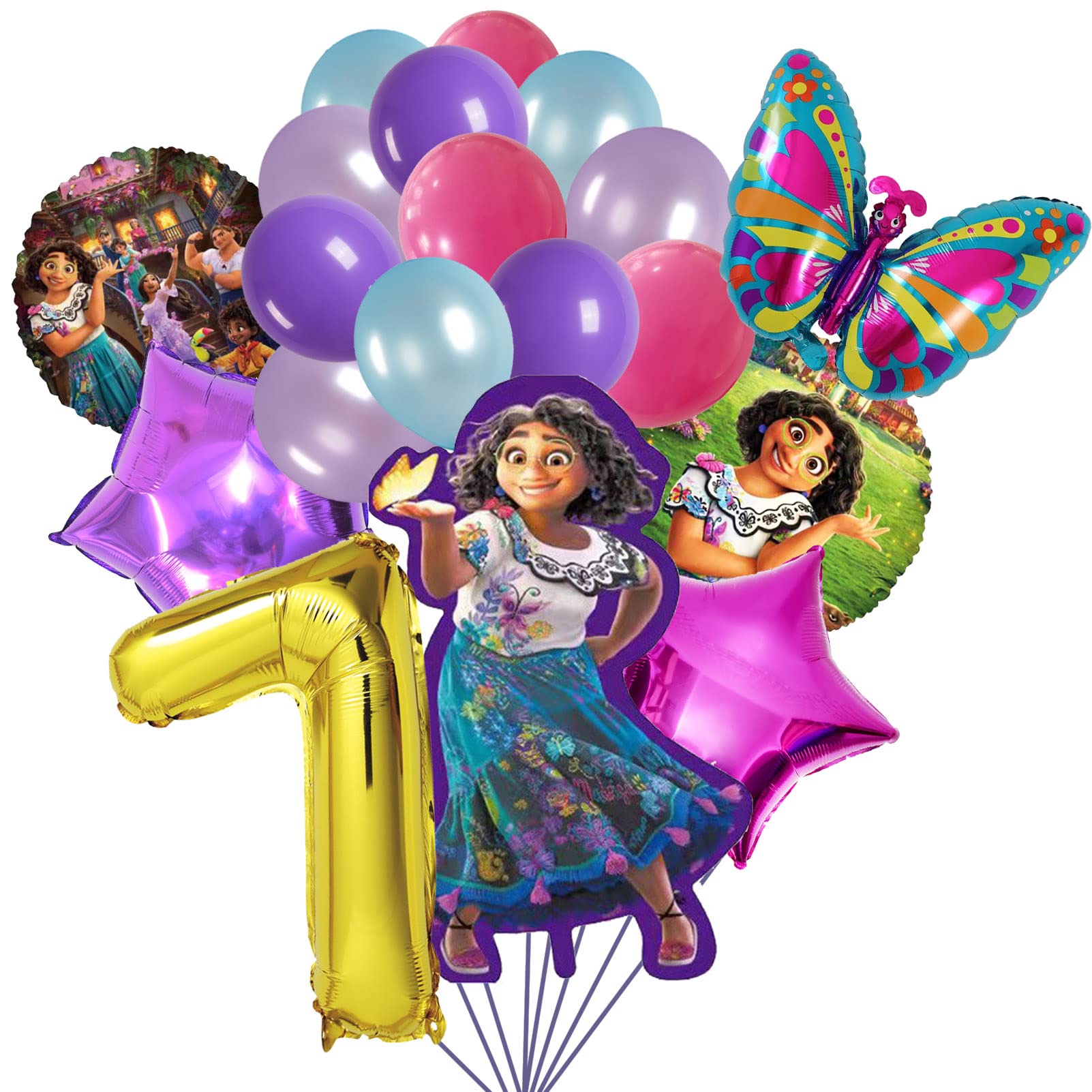Encanto Party Supplies & Decorations for 7th Birthday - Balloon Set, Tableware, Banners | Perfect for Disney Themed Birthday Parties, Baby Showers & Family Celebrations