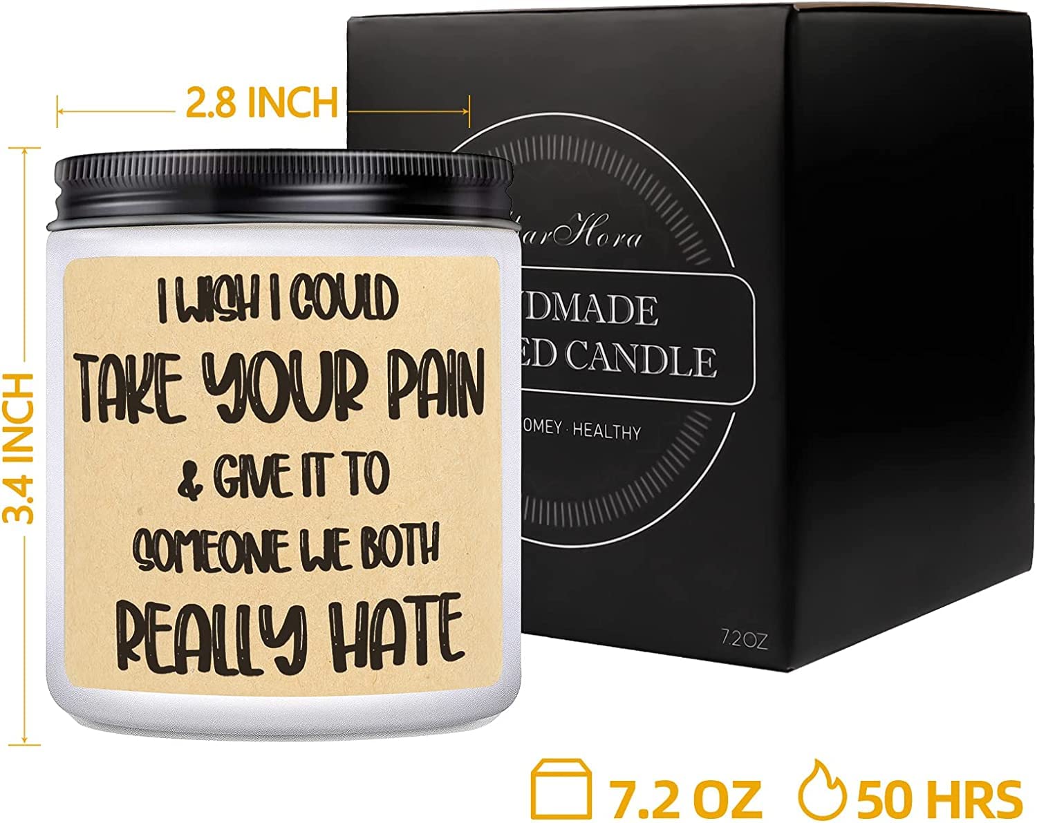 Healing Scented Candle Gift Set for Women - Aromatherapy Candle for Recovery, Surgery, Grieving & Emotional Support | Perfect Get Well Soon Gift for Cancer Patients, Divorce Comfort & Condolence | Relaxing Home & Meditation Use