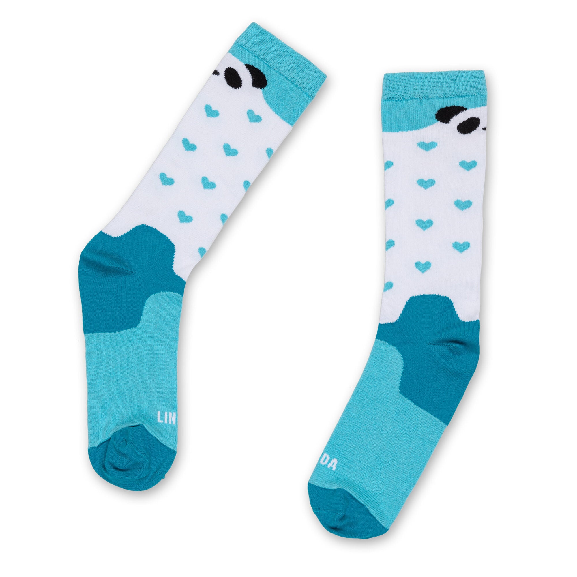 Panda Love Socks - Cute Animal Print Socks for Women & Men - Soft Comfortable Casual Socks for Everyday Wear, Gifts, and Home Relaxation