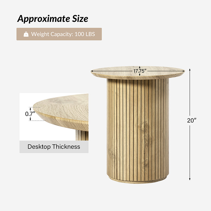 Modern Nesting Coffee Table Set - 2-Piece or 3-Piece Optional - Space-Saving Living Room Furniture for Small Spaces, Apartments & Home Decor