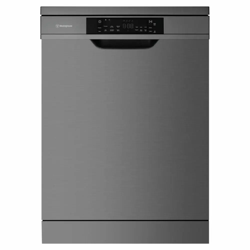 Westinghouse WSF6606KXA 60cm Freestanding Dishwasher in Dark Stainless Steel - Energy Efficient & Quiet for Small Kitchens & Apartments
