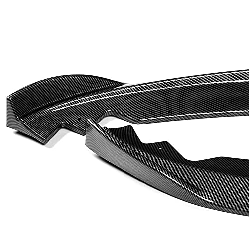 Carbon Fiber Front Bumper Lip Splitter Kit (3PCS) for 2015-2018 Cadillac ATS - JDM Style PU/699/PCF Design - Perfect for Street Racing & Car Shows