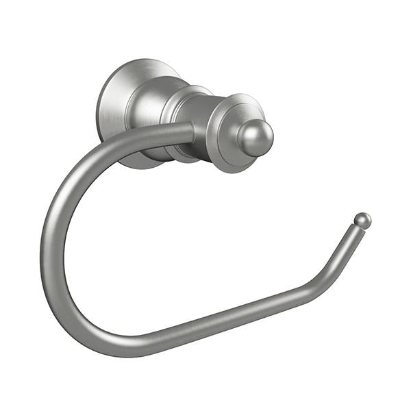 Fienza 81003BN Lillian Brushed Nickel Toilet Paper Holder - Modern Bathroom Accessory for Home & Commercial Use - Durable & Stylish Toilet Roll Stand for Restrooms, Powder Rooms & Guest Bathrooms