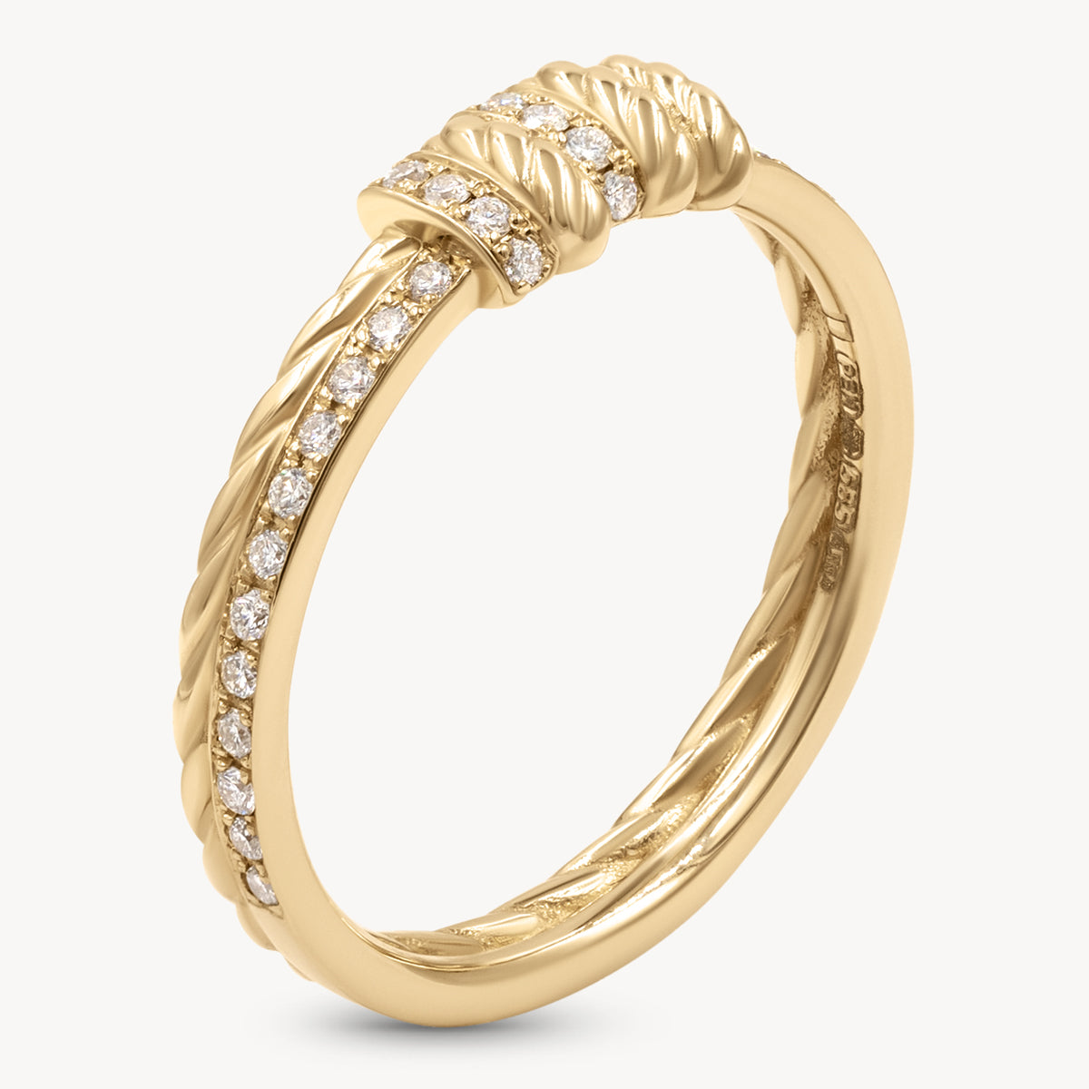 Diamond Bind Ring - Elegant and Durable Wedding Band for Women & Men - Perfect for Engagement, Anniversary, and Special Occasions