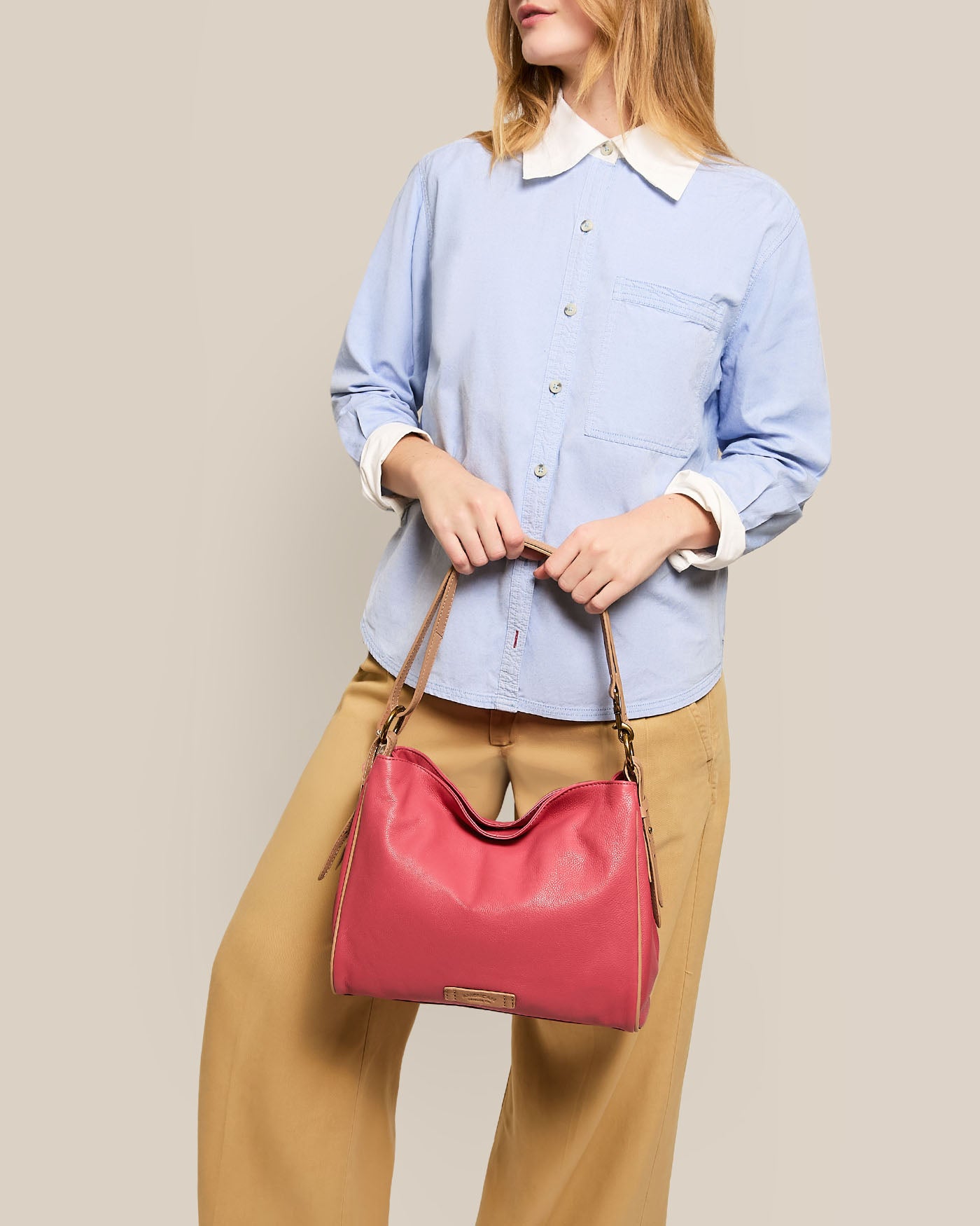 Dean Double Entry Convertible Hobo Shoulder Bag - Stylish Leather Handbag for Women, Crossbody or Shoulder Carry - Perfect for Work, Travel & Everyday Use