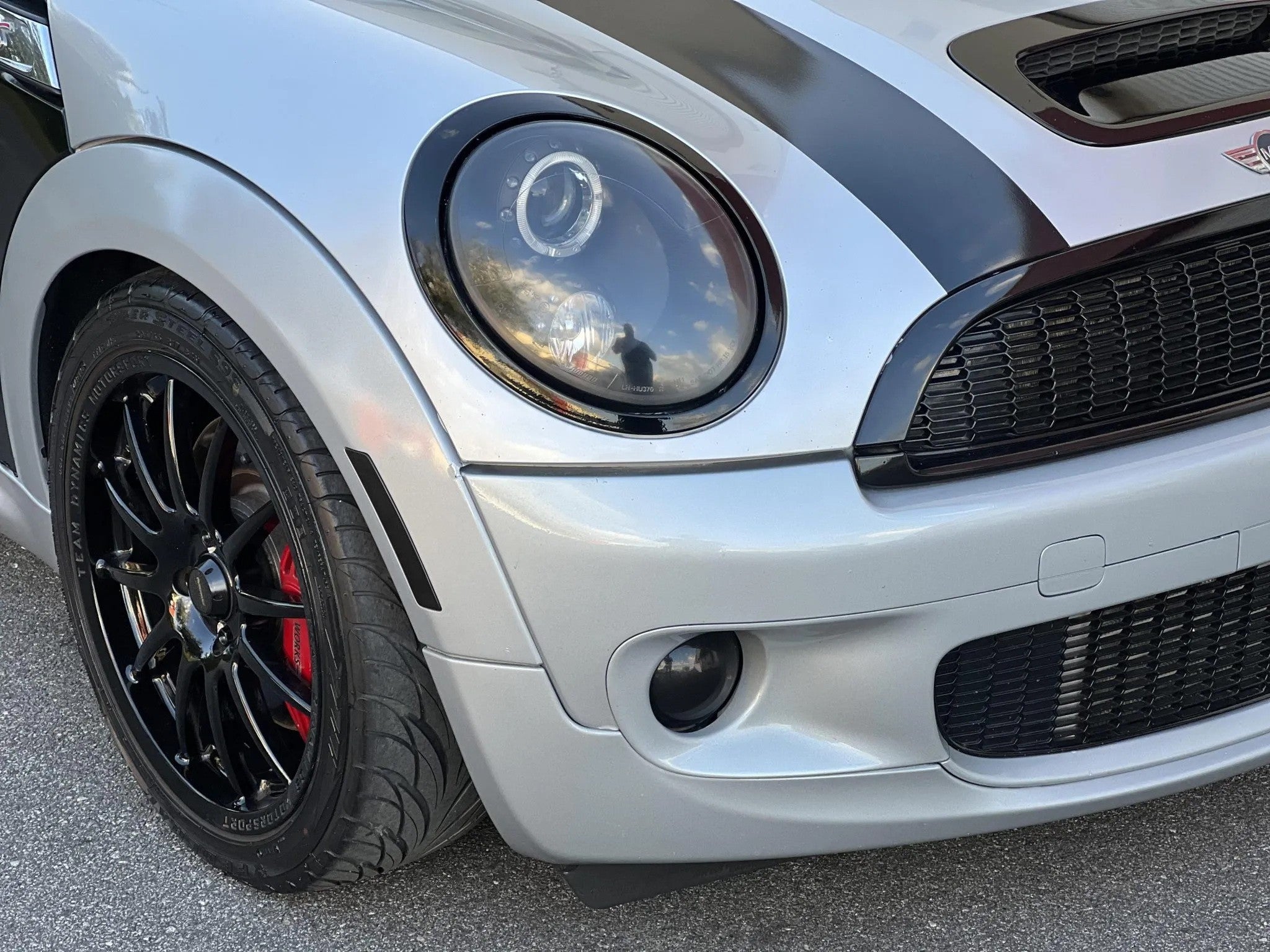 4pc Set Smoked Lens Wheel Arch Side Marker Lamps for 2007-2013 Gen2 MINI Cooper | Enhanced Visibility & Style Upgrade | Perfect for Night Driving & Custom Car Modifications