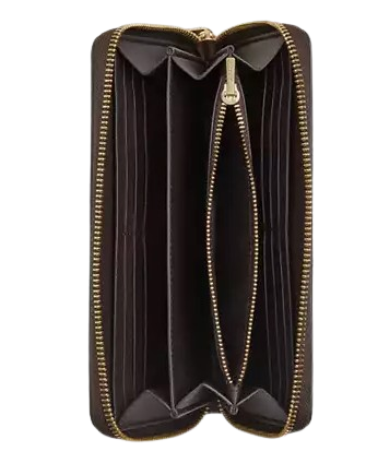 Coach Cosmic Robot Print Signature Canvas Long Zip Around Wallet - Stylish & Functional for Everyday Use, Travel, and Gifts