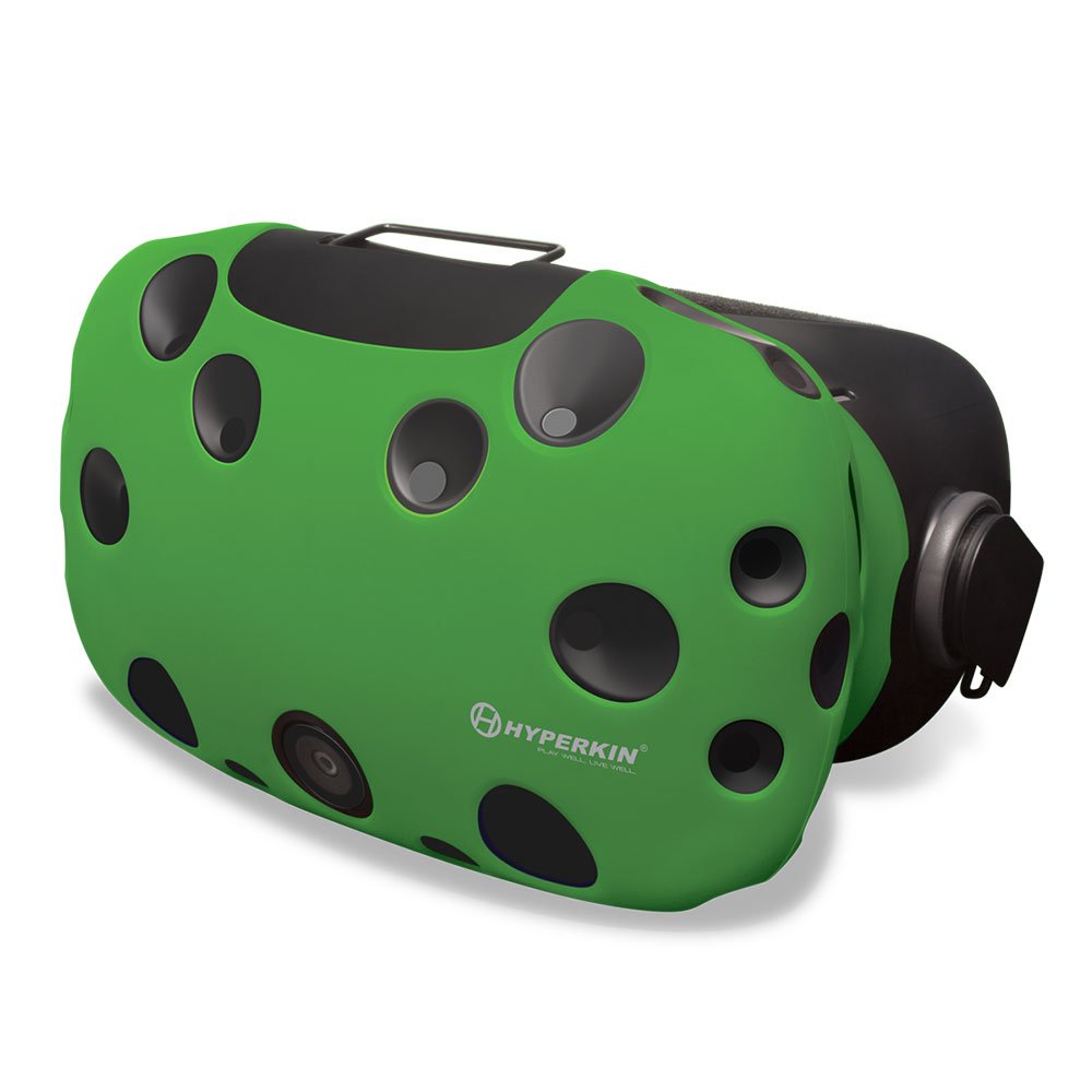 Hyperkin GelShell Silicone Skin Cover for HTC Vive VR Headset - Green Protective Case | Perfect for Gaming, VR Experiences & Headset Protection