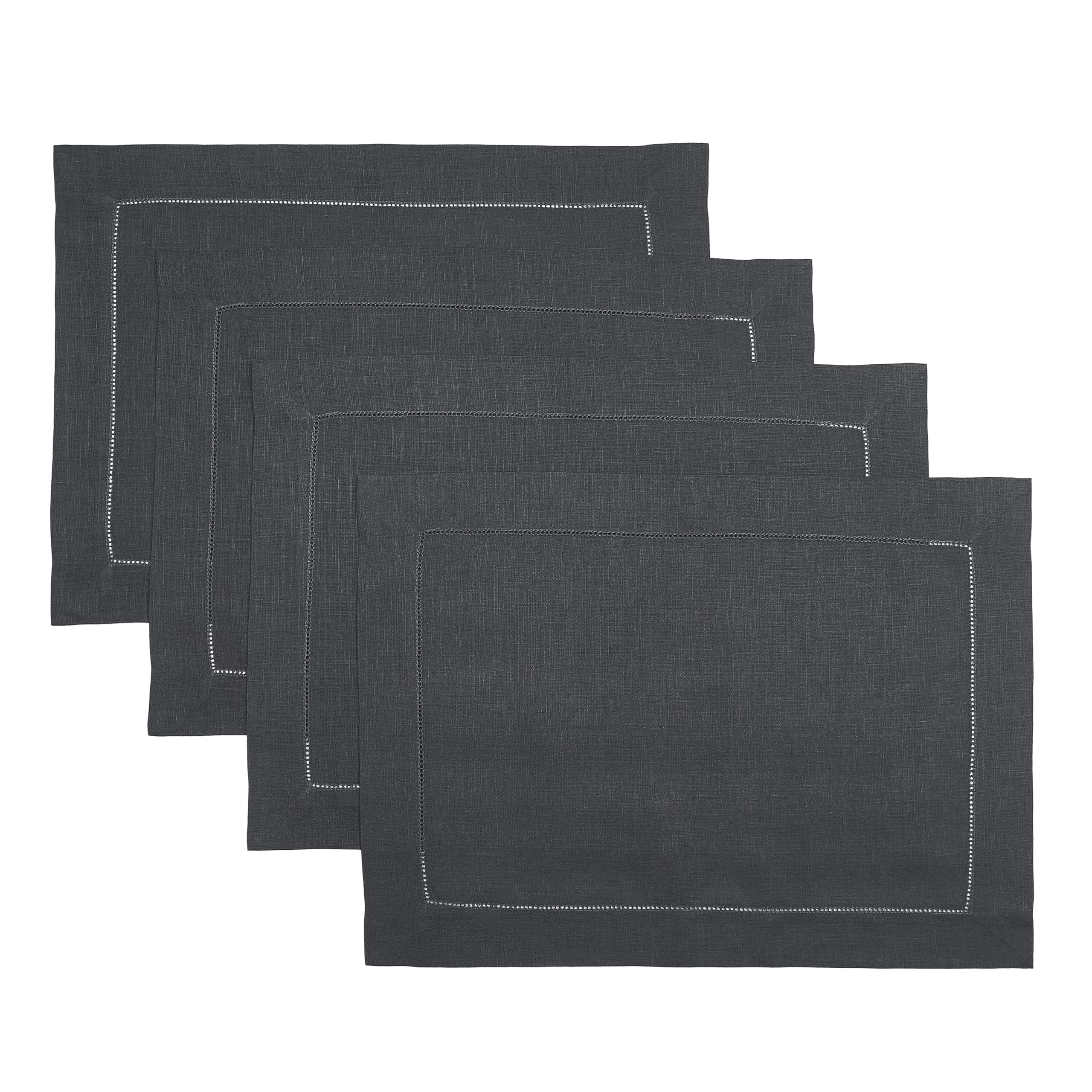 D'Moksha Homes 100% Pure Linen Placemats Set of 4 - 14