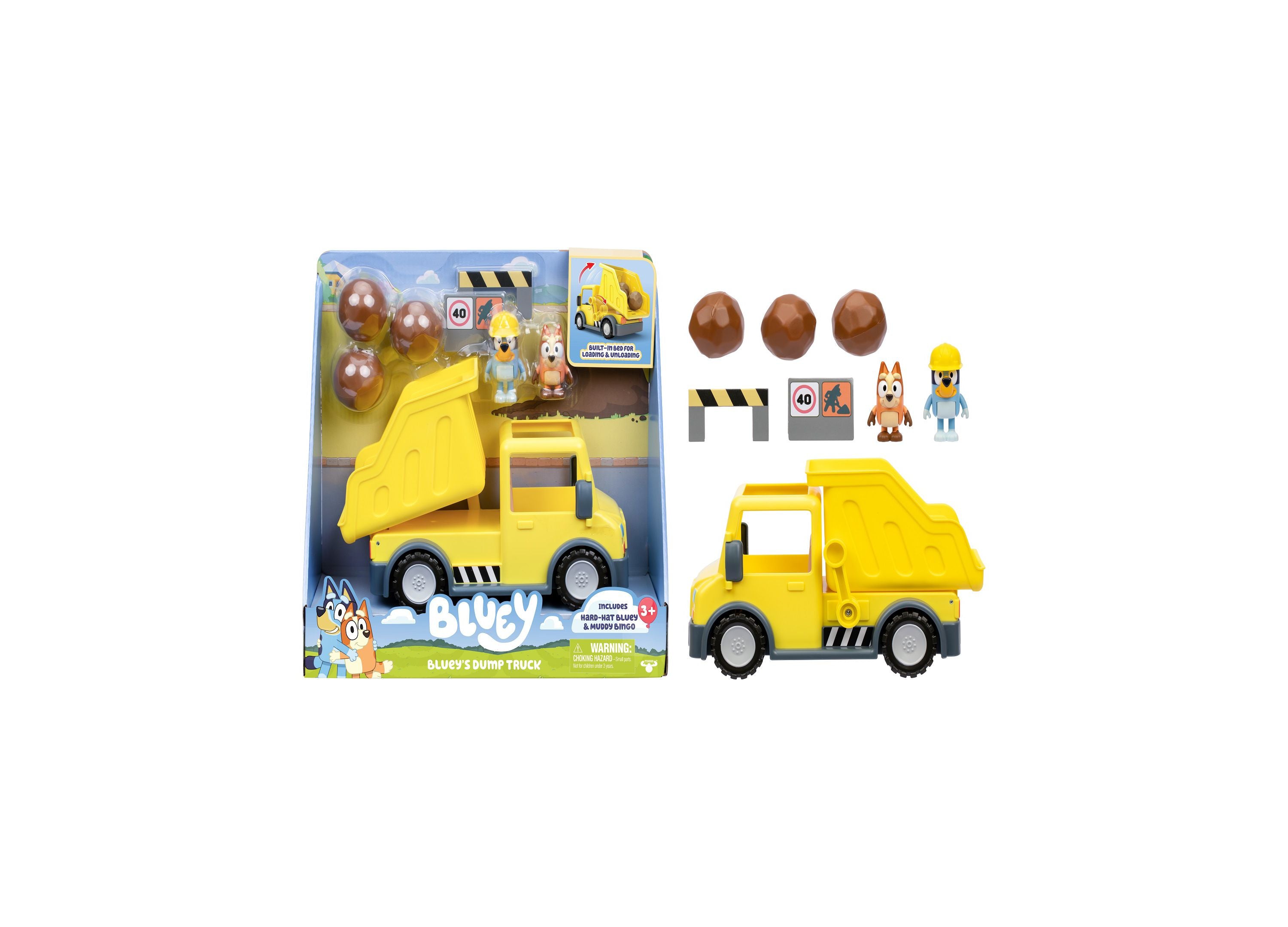 Bluey's Adventure Series Dump Truck Toy with Exclusive Figures - Fun Construction Play for Kids, Perfect Gift for Bluey Fans | Pretend Play, Birthday & Christmas Present