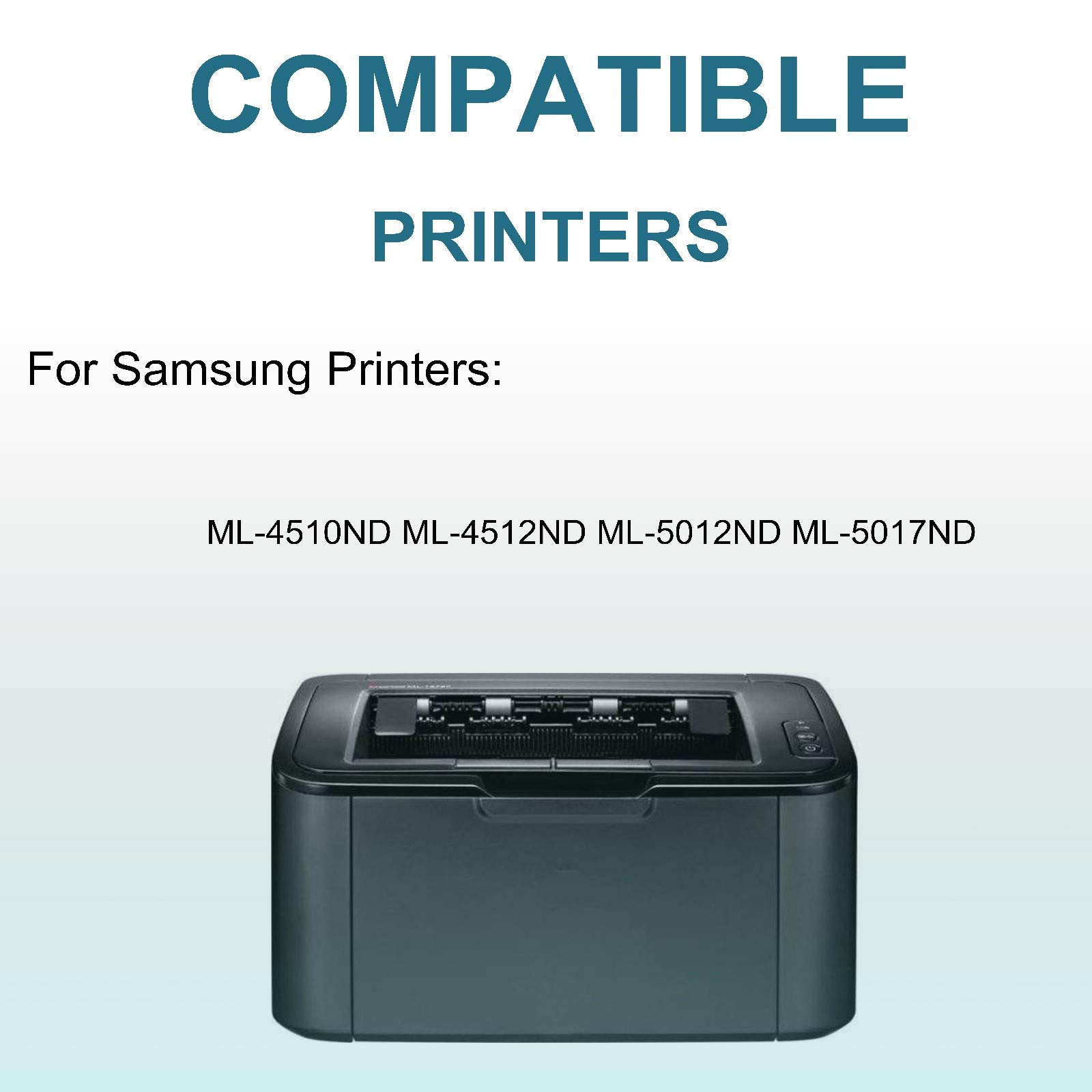 6 Pack Black High Yield Compatible Laser Toner Cartridge Replacement for Samsung MLT-D307S D307S - Works with ML-4510ND, ML-4512ND, ML-5012ND, ML-5017ND Printers - Ideal for Office & Home Printing Needs