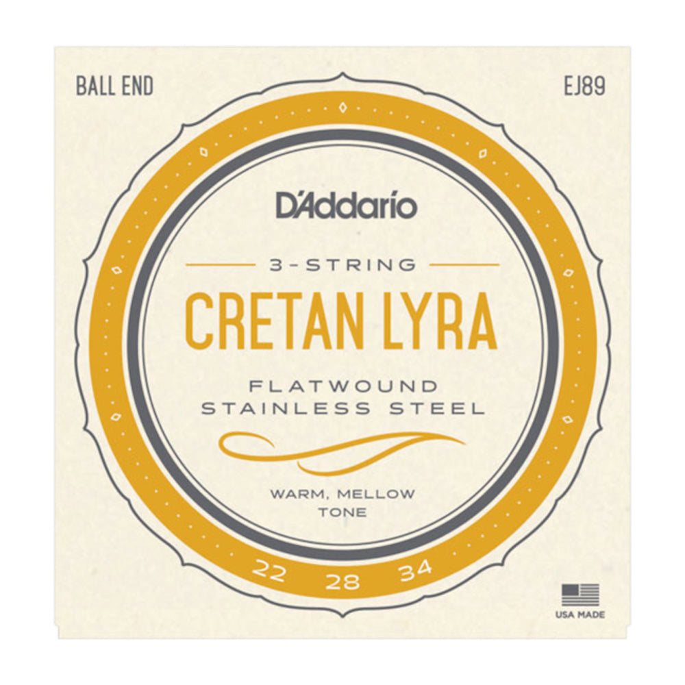 D'Addario EJ89 Cretan Lyra Strings - Authentic Greek Musical Instrument Strings for Traditional Cretan Lyra - Perfect for Folk Music Performances & Cultural Events