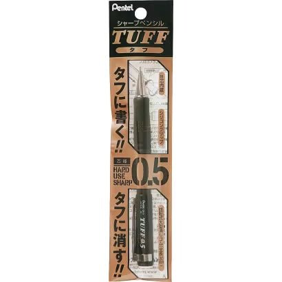 TUFF Mechanical Pencil - 0.5mm Drafting Pencil with Metal Grip & Refillable Lead - Perfect for Writing, Drawing & Engineering Drafting - Pentel Alternative