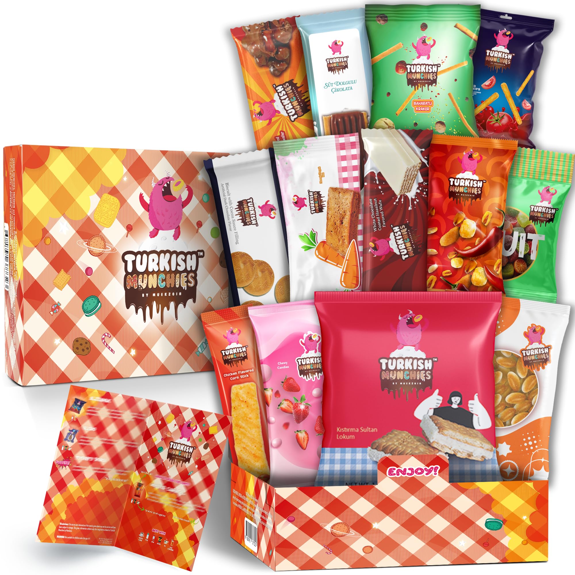 International Snack Box - Premium Exotic Snacks from Around the World | 12 Full-Size + 1 Bonus Candy Gifts | Unique Picnic & Party Snack Box | Perfect for Travel, Office Treats & Gift Giving