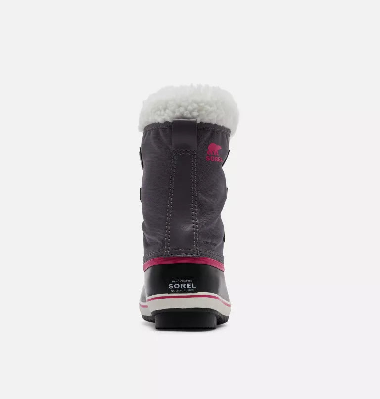 Sorel Pulse Black Nylon Yoot Pac Youth Boots - Waterproof Winter Snow Boots for Kids & Teens - Perfect for School, Outdoor Play & Cold Weather Adventures