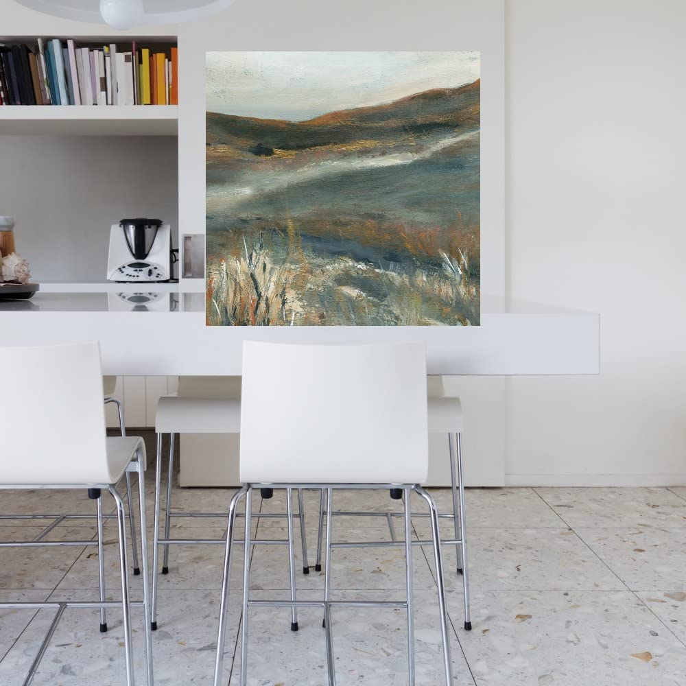 Copper Dusk II Canvas Wall Art - Handmade Fine Art Painting by Carol Robinson - 22x22 Inches - Ready to Hang - Perfect for Living Room, Bedroom, Office Decor - Modern Home & Wall Decor for Bathroom, Kitchen, Dining Room - Ideal Gift for Housewarming & Interior Design