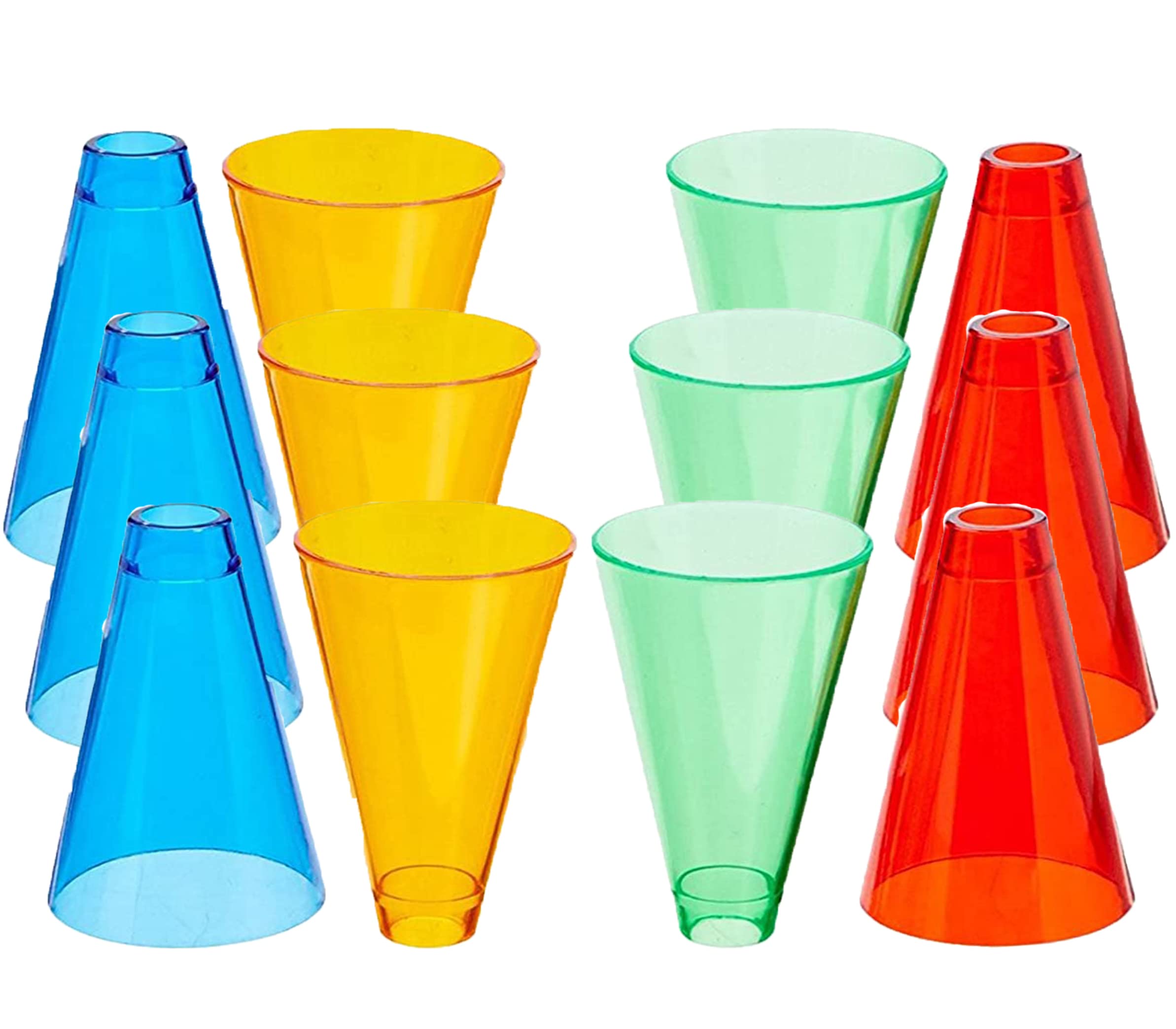 Rehabilitation Stacking Cones for Hand Therapy - Set of 12 Colorful Occupational Therapy Tools for Stroke Recovery & Fine Motor Skills Training - Perfect for Physical Therapy, Kids Learning & Sensory Play