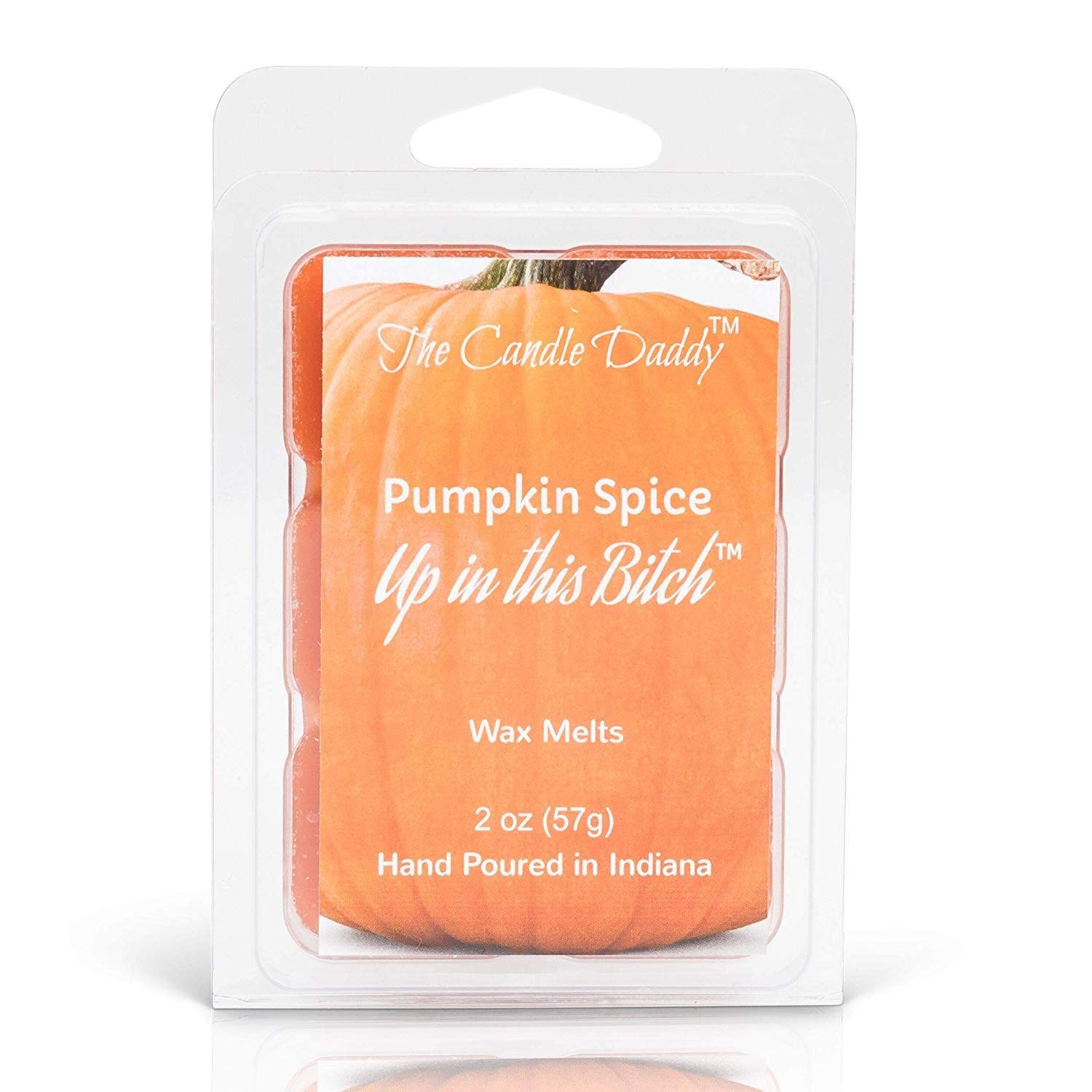 Pumpkin Spice Halloween Scented Wax Melts - Strong Fragrance Candle Wax Cubes for Warmmer - Flameless, Soot-Free Home Ambience - 1 Pack (2oz/6 Cubes) - Perfect for Fall Decor, Halloween Parties & Cozy Evenings
