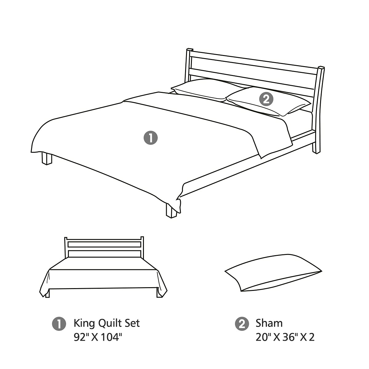 JML King Size Quilt Set (92