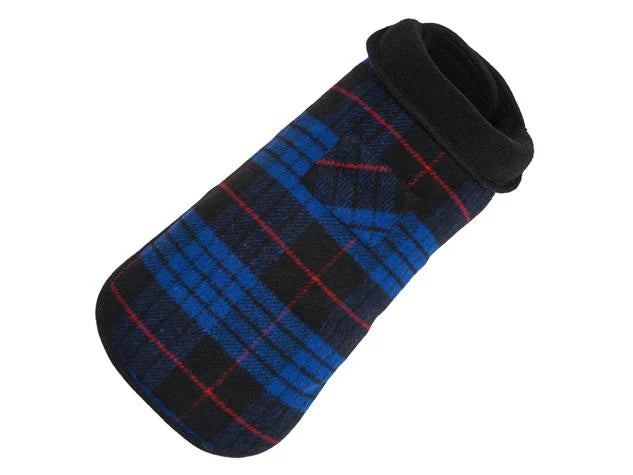 UpCountry Men's Blue Plaid Fleece Lined Winter Coat - Warm Flannel Shacket Jacket for Outdoor Activities, Camping & Casual Wear