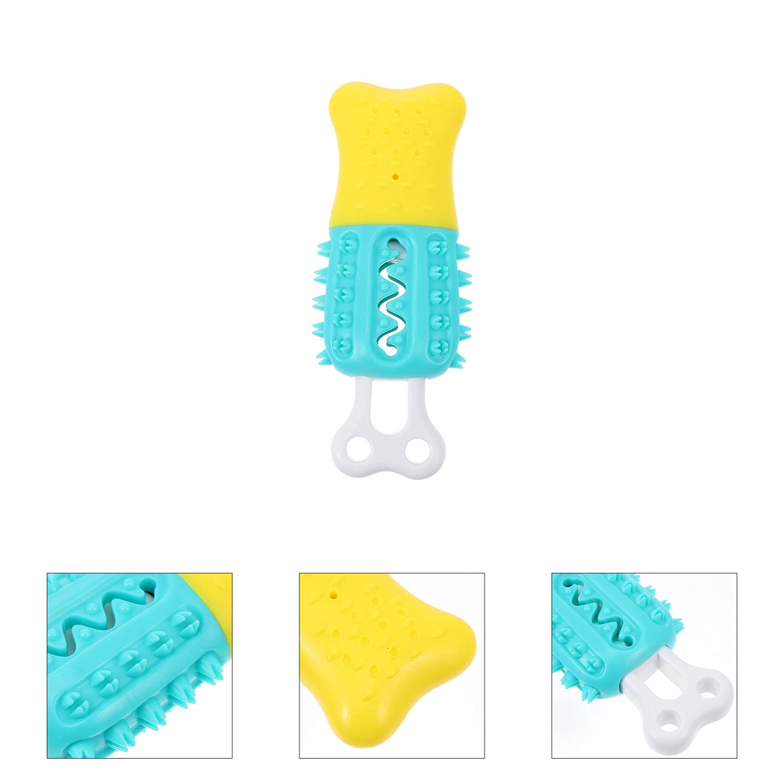 Hemobllo 1pc Puppy Chew Toy - Durable TPR Dog Teeth Cleaning & Grinding Toy for Small Dogs | Dog Toothbrush & Food Feeder | Perfect for Teething, Dental Care & Playtime