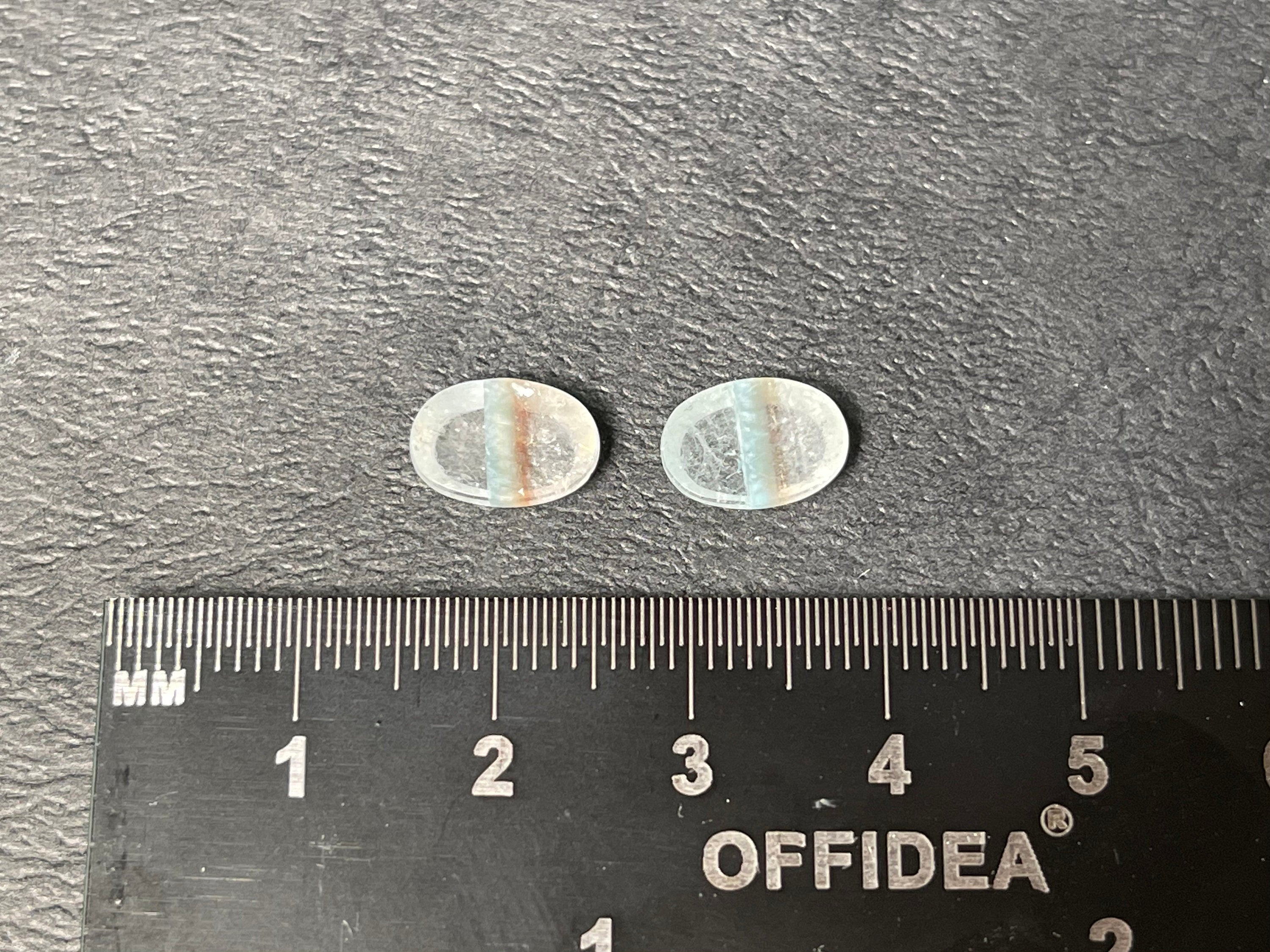 GILALITE Cabochons | Medusa Paraiba Quartz Striped Oval Gemstones for Jewelry Making (43800) - Perfect for DIY Pendants, Earrings & Rings