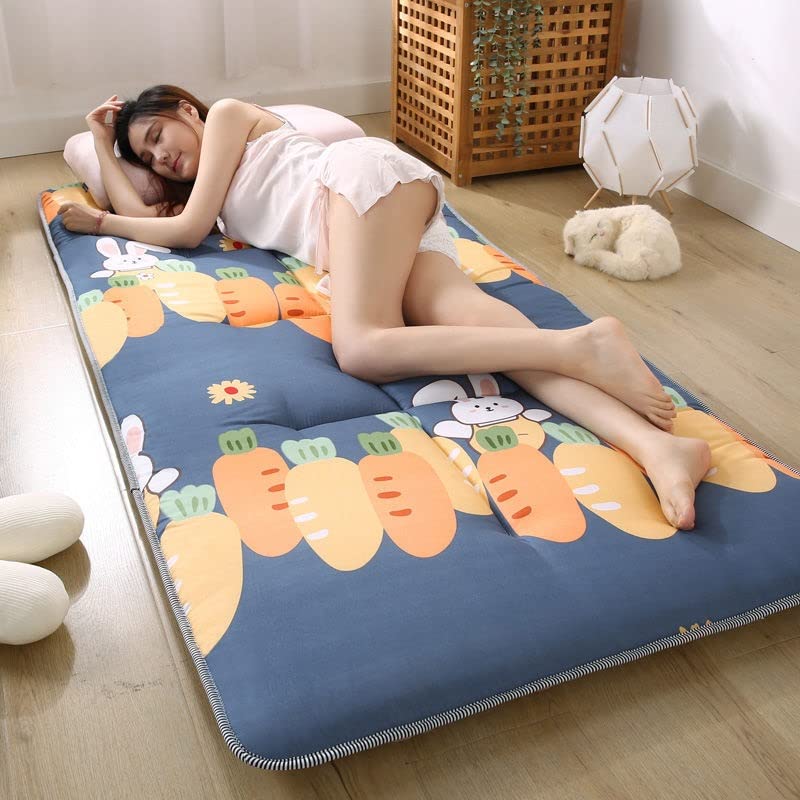 Japanese Floor Futon Mattress - Foldable Tatami Mat for Camping, Kids Room & Guest Bed - Portable Twin Size (1.8x2m) Floor Lounger & Sleeping Pad - Perfect for Small Spaces, Sleepovers & Travel - Type B