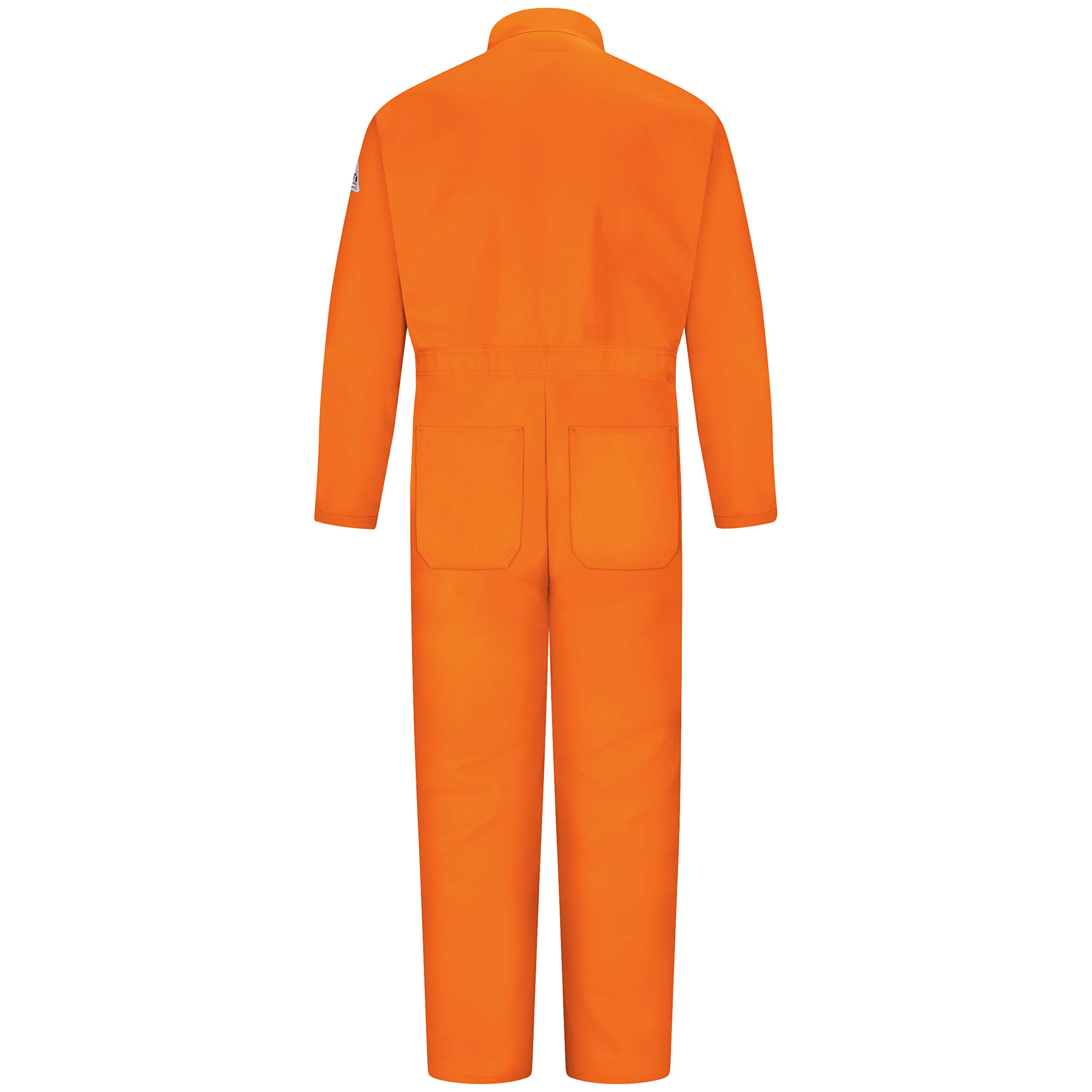 Bulwark FR Men's Flame Resistant 9 Oz Twill Cotton Classic Coverall with Hemmed Sleeves - Durable Workwear for Electricians, Welders & Industrial Safety
