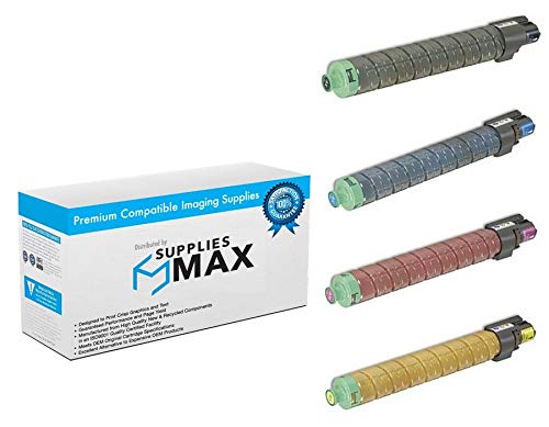 Compatible Replacement Toner Cartridge Combo Pack for Savin MP-C3002 & MP-C3502 (Black, Cyan, Magenta, Yellow) - High-Quality 873MP Alternative for Office Printing & Document Reproduction
