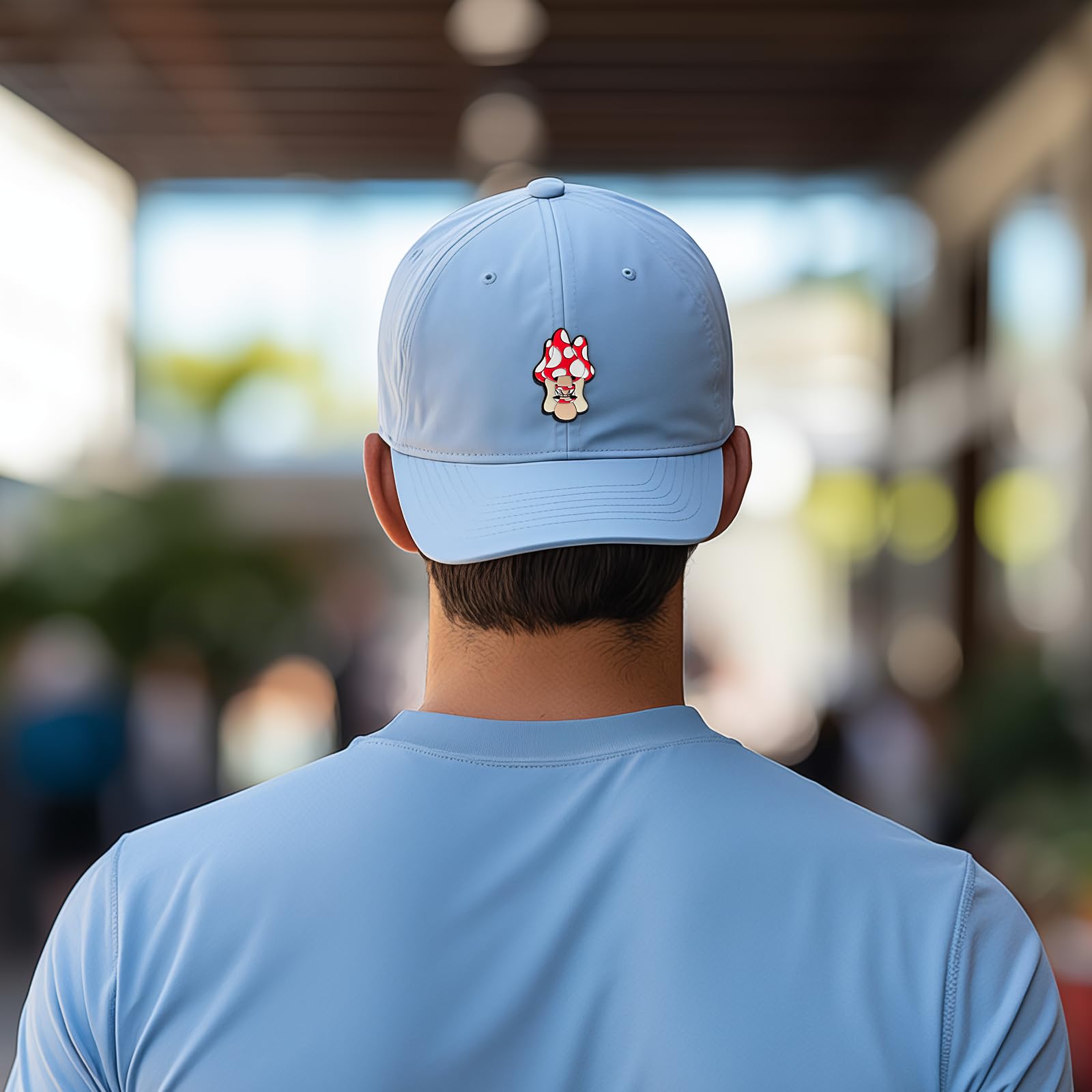 Funny Mushroom Enamel Pin for Disc Golfers - Stylish Disc Golf Bag Accessories for Men & Women - Perfect for Frisbee Golf Lovers to Decorate Bags, Hats & Jackets