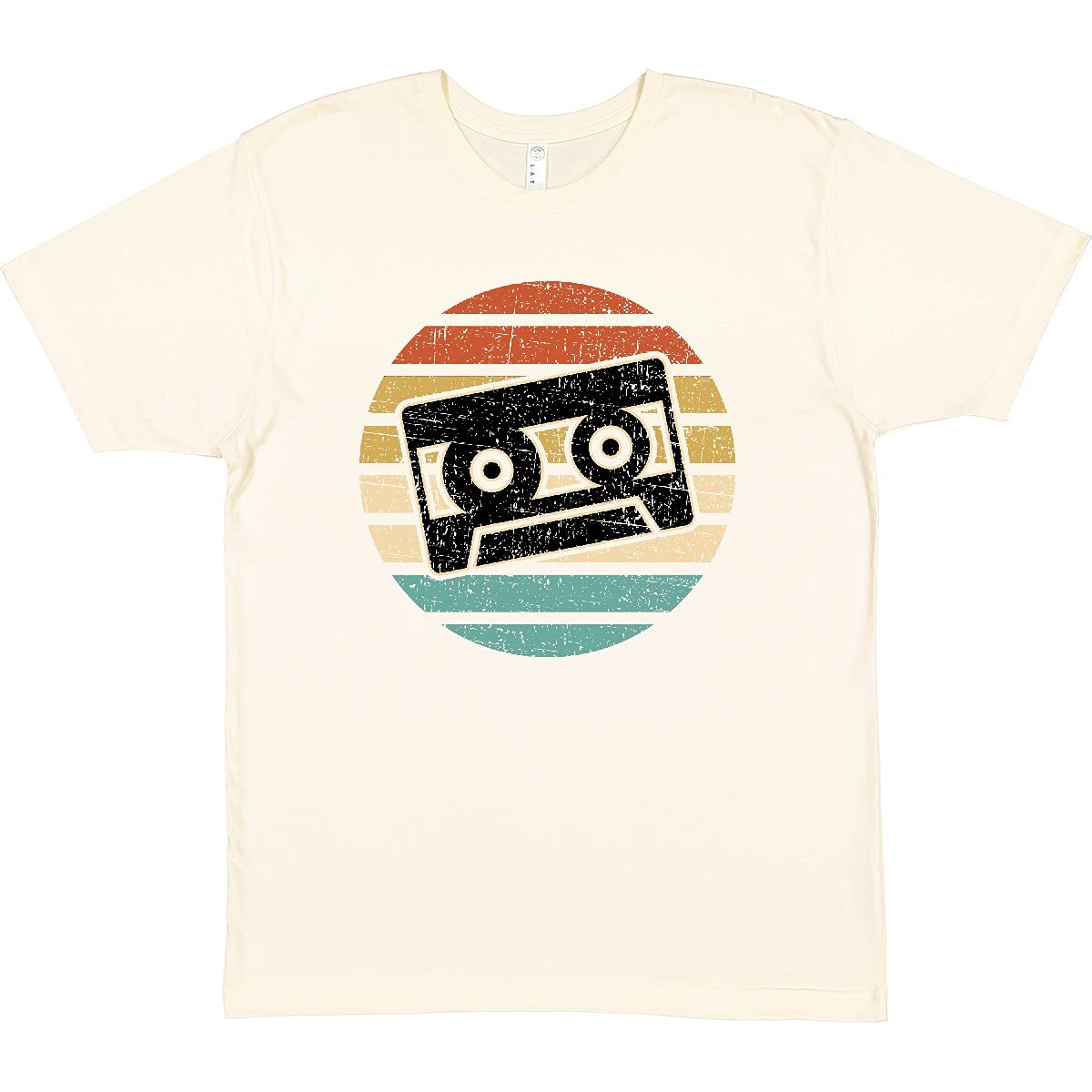 Vintage Cassette Tape Silhouette Graphic T-Shirt - Retro Music Lover Tee for Men & Women - Perfect for Concerts, 80s Parties & Casual Wear