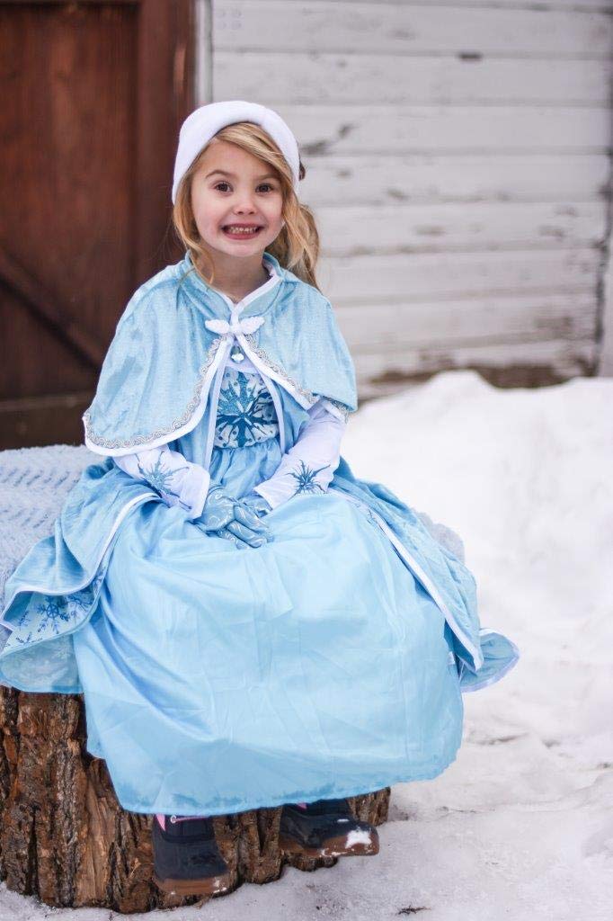 Little Adventures Ice Princess Dress Up Costume for Girls - Machine Washable Pretend Play & Party Outfit (No Glitter) - Perfect for Birthday Parties, Halloween & Dress-Up Play