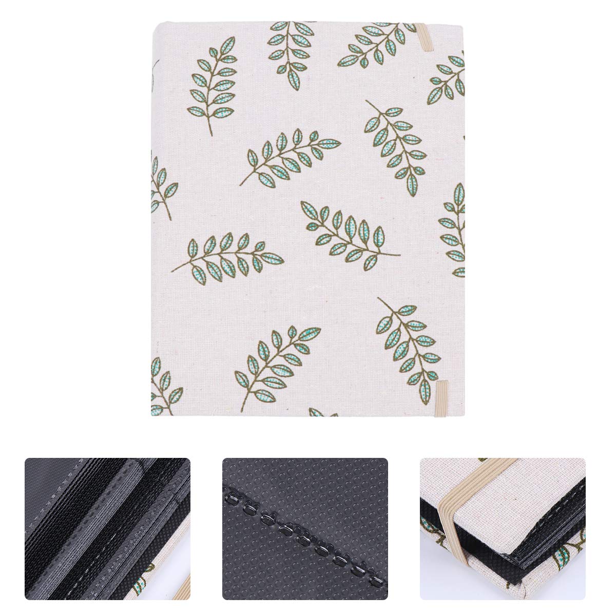 BESPORTBLE 6-Pocket Japanese Style Canvas Photo Album - Scrapbook for Couples, Wedding Memories, Travel Photos | Perfect for Home Decor, Gift Giving & Memory Preservation