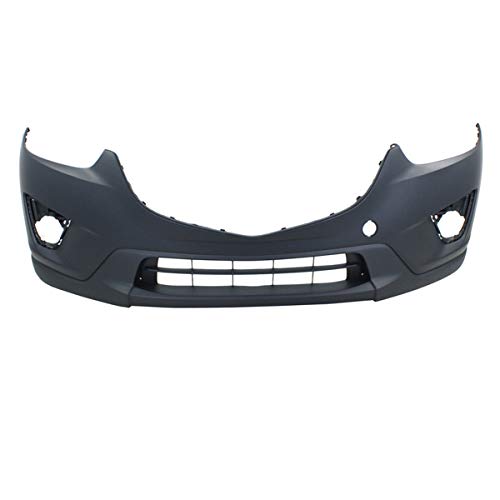 Primed Front Bumper Cover for 2013-2016 Mazda CX-5 - No Parking Sensor Holes (MA1000236, KD4550031BB) - Perfect for Replacement & Auto Body Repair