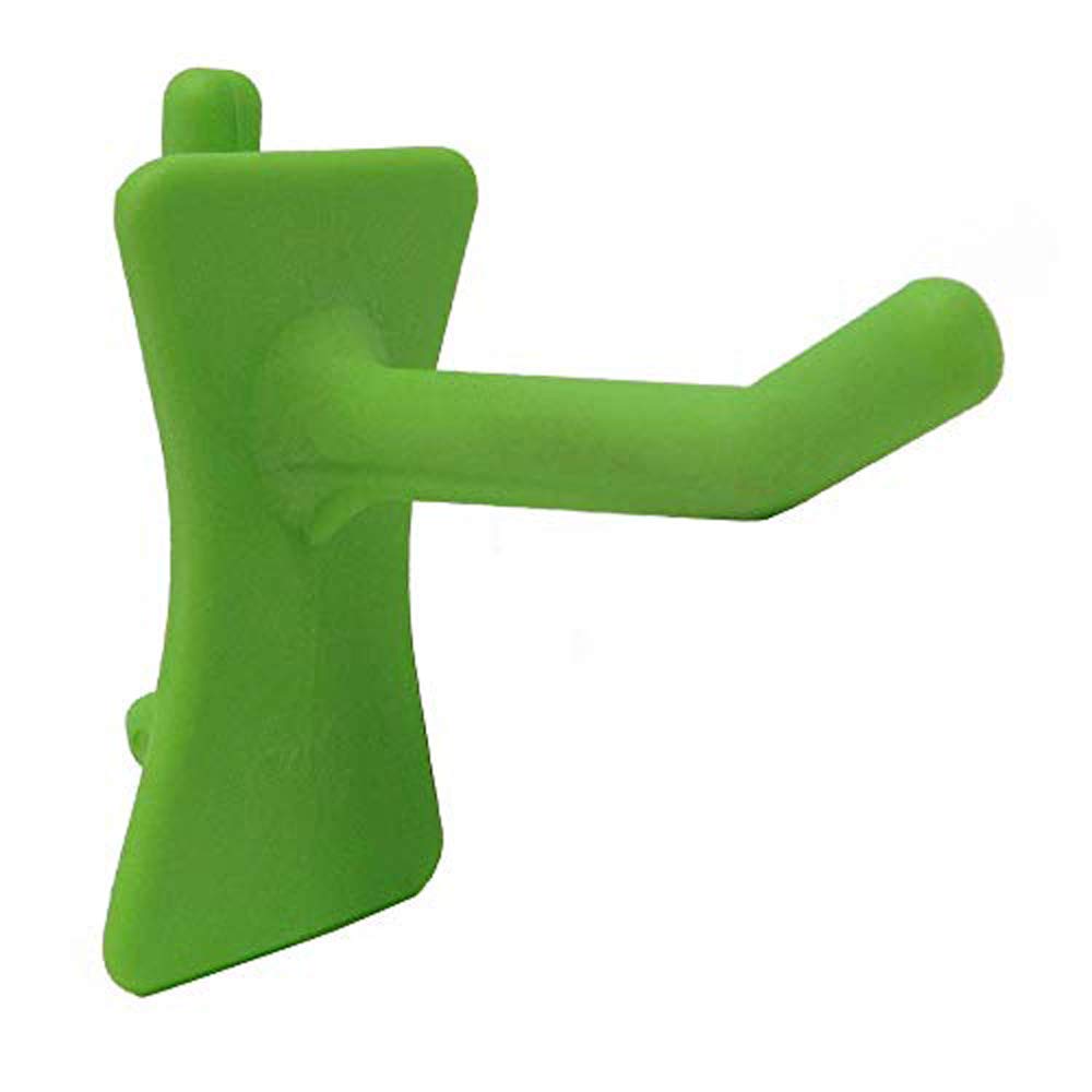 PegPro™ 1 Inch Straight Hooks for 1/4 Inch Pegboards - Durable Plastic Wall Hooks for Organization - Perfect for Craft Room, Garage, Kitchen, Tool Storage & Home Organization (24 Pack, Kiwi Green) - Ideal for Hanging Tools, Utensils, Supplies & DIY Projects