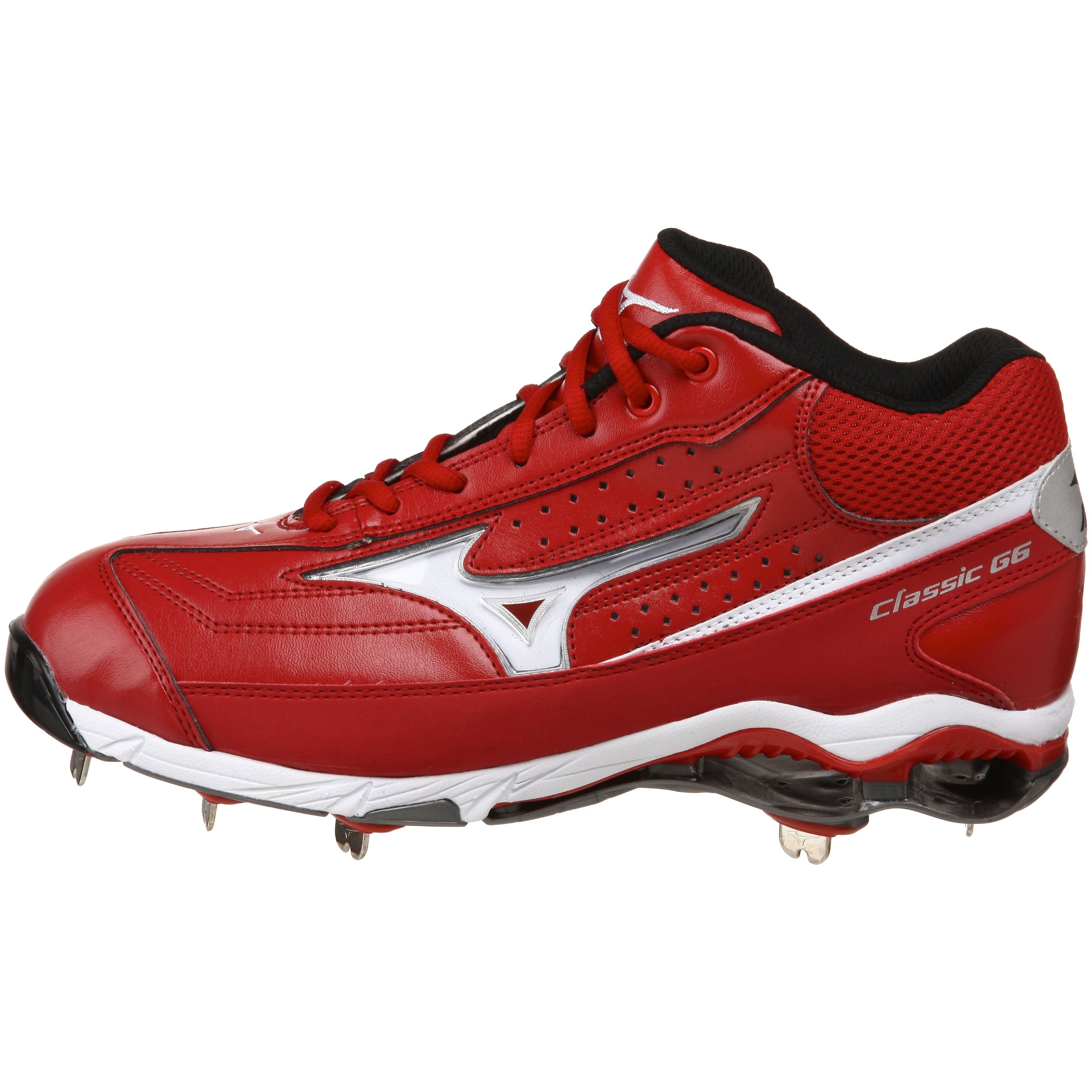 Mizuno Men's G6 Mid Switch Baseball Cleats with 9 Spikes - Lightweight & Durable for Baseball, Softball & Training - Perfect for Games, Practice & Field Sports