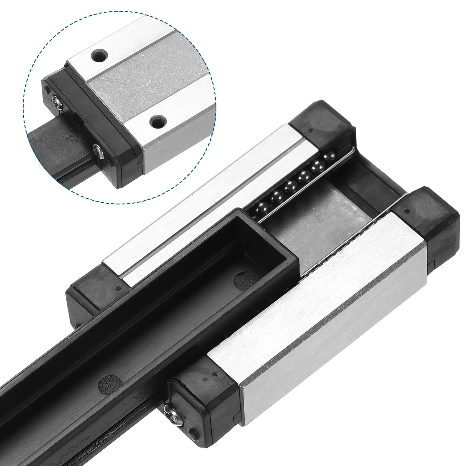 MGN9 300mm Linear Rail Guide with MGN9H Sliding Block & MGN12 Mini Guide for DIY 3D Printer CNC Machine - Silver | Precision Motion for 3D Printing, Laser Cutting, Woodworking & Robotics Projects