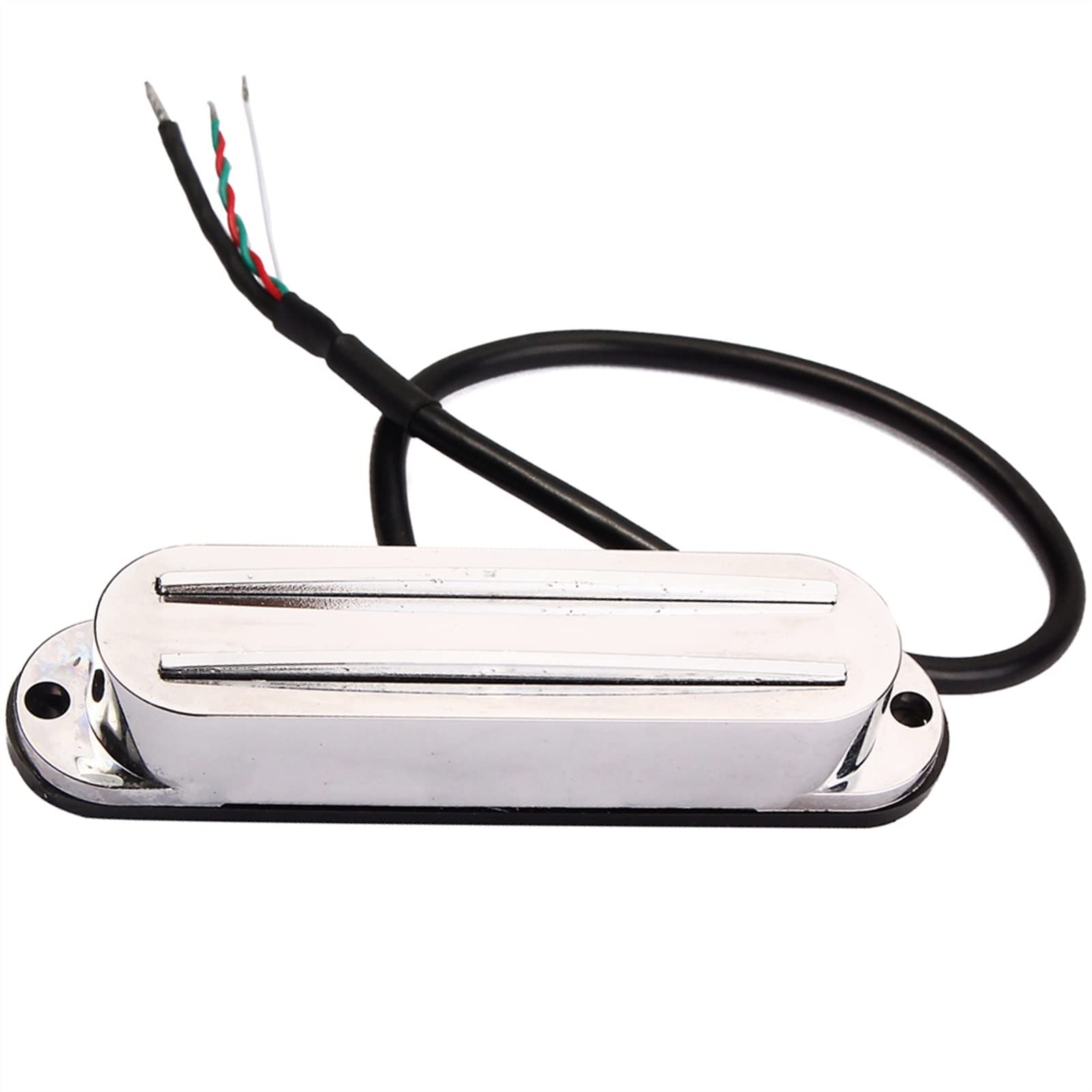 Hot Rail Humbucker Guitar Pickup - Prewired Dual Coil Pickup with Silver Cover for Electric Guitar Replacement - Perfect for Rock, Metal & Blues Performances