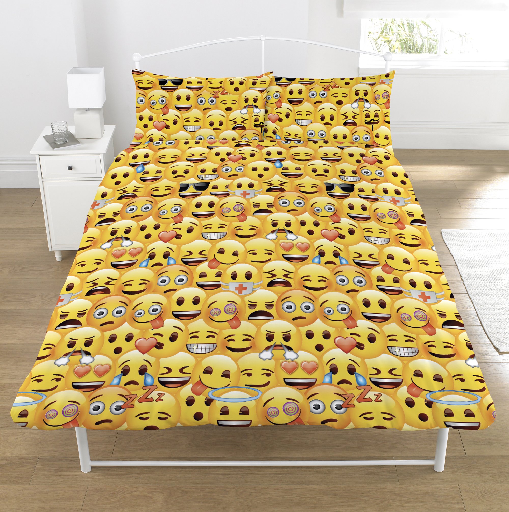 Rotary Duvet Cover Set - Double Size Yellow Bedding for Cozy Comfort | Perfect for Master Bedroom, Guest Room & Dorm Decor