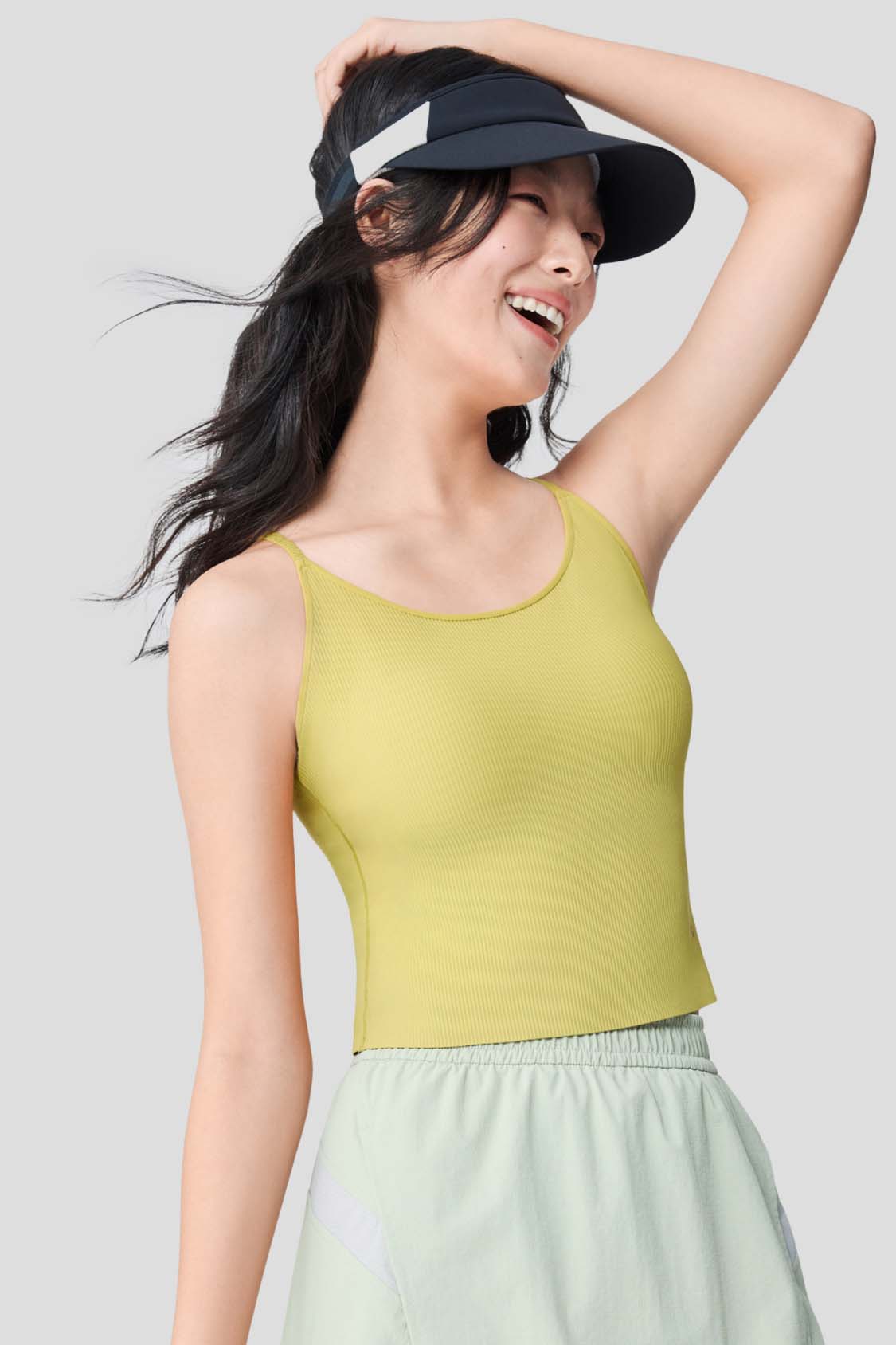 Grace Women's Open Back Tank Top with Built-in Bra - UPF 50+ Sun Protection for Yoga, Running & Summer Outdoor Activities