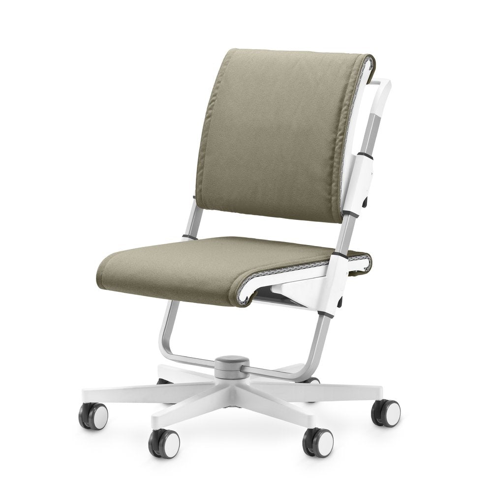 Moll Scooter Chair - White | Foldable Rolling Stool for Home, Office & Workshop | Compact Mobility Seat with Wheels for Easy Movement