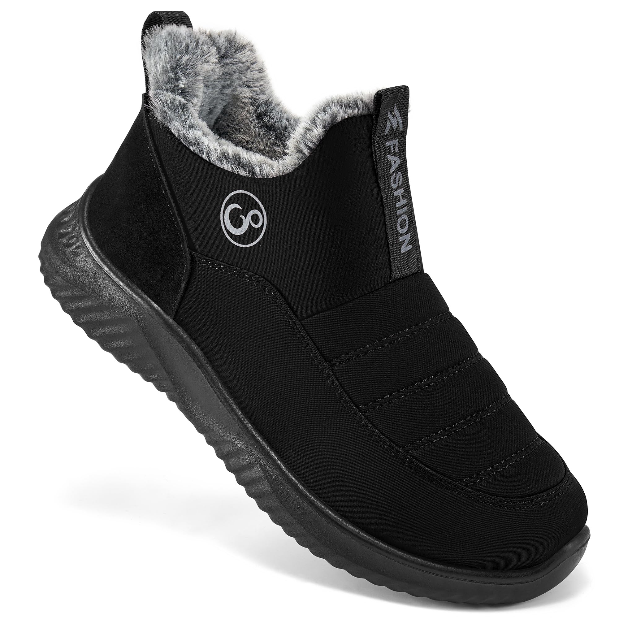 Alicegana Women's Winter Snow Boots - Waterproof Slip-On Ankle Booties with Warm Fur Lining & Non-Slip Sole for Cold Weather, Outdoor Activities & Casual Wear