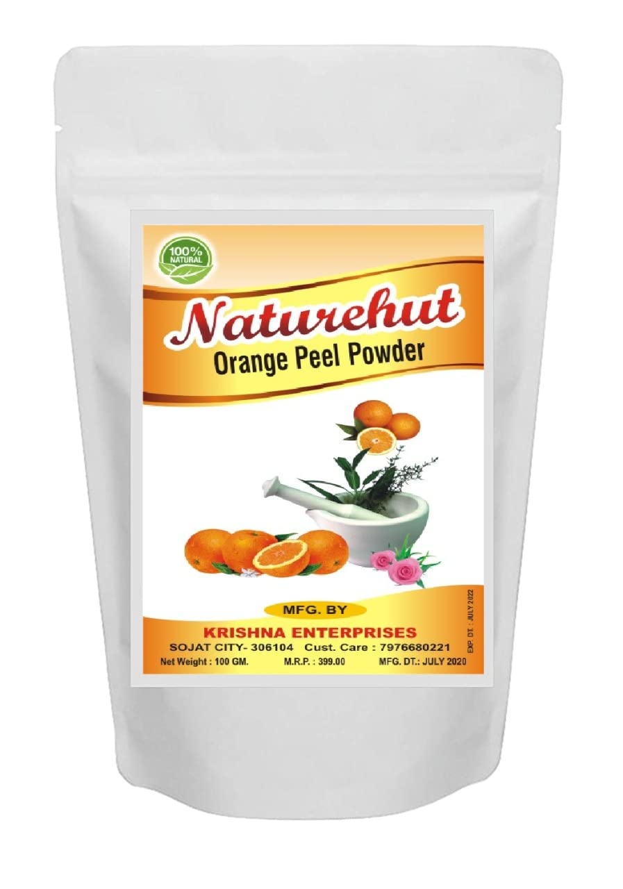 Naturehut Organic Orange Peel Powder 1Kg - 100% Pure Natural Skin Brightening Face Mask with Vitamin C & Antioxidants for Glowing Skin | Cruelty-Free, Vegan | Perfect for DIY Face Packs, Scrubs & Skin Care Routines