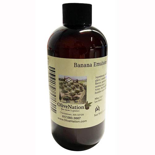 Premium Banana Flavor Emulsion for Baking - Water Soluble, Non-GMO, Gluten Free, Vegan Friendly (8 oz) - Perfect for Cakes, Cookies, Frostings & DIY Dessert Recipes