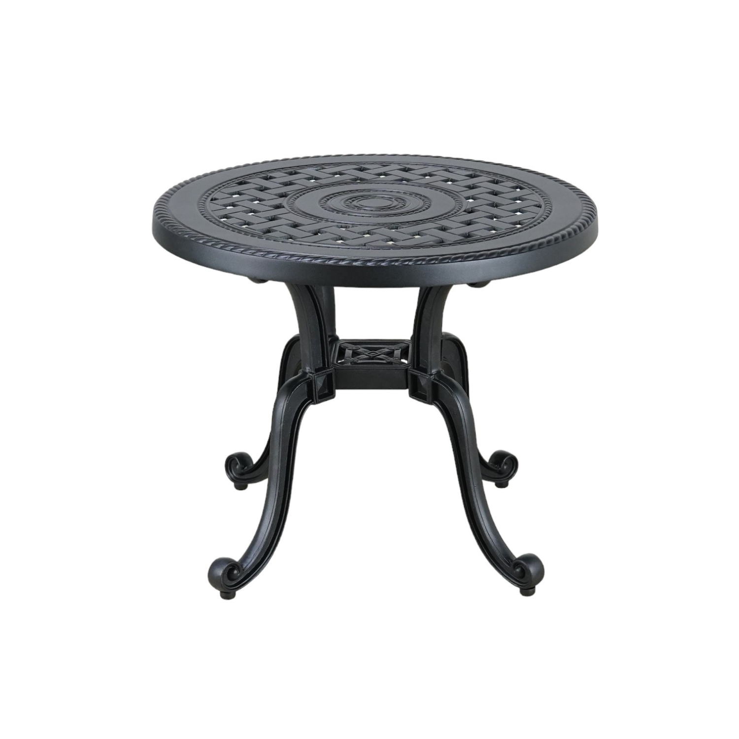 Rosedale 26-Inch Round End Table - Modern Side Table for Living Room, Bedroom, or Office - Perfect for Lamps, Books, and Decor