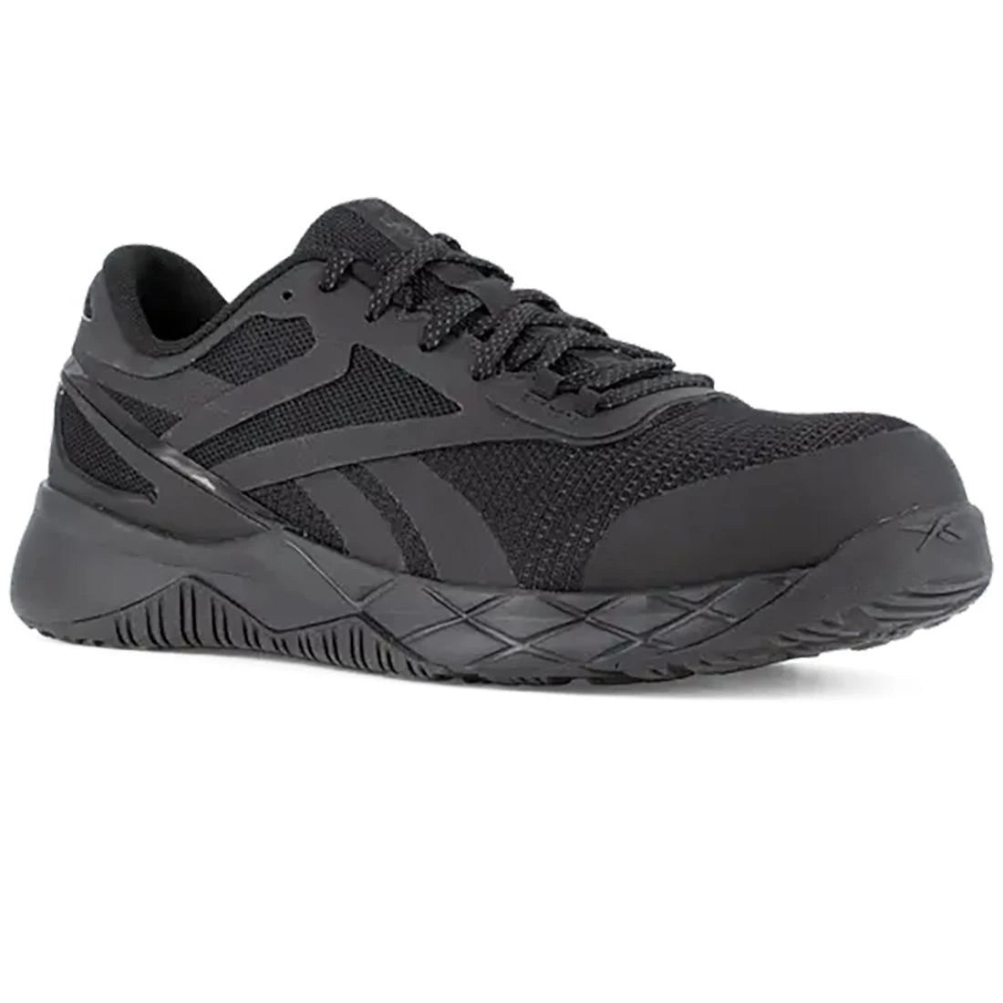 Nanoflex Tr Composite Toe Athletic Work Shoes for Men - Lightweight Safety Shoes with Slip Resistant & Electrical Hazard Protection - Perfect for Construction, Warehouse & Industrial Work (Black)